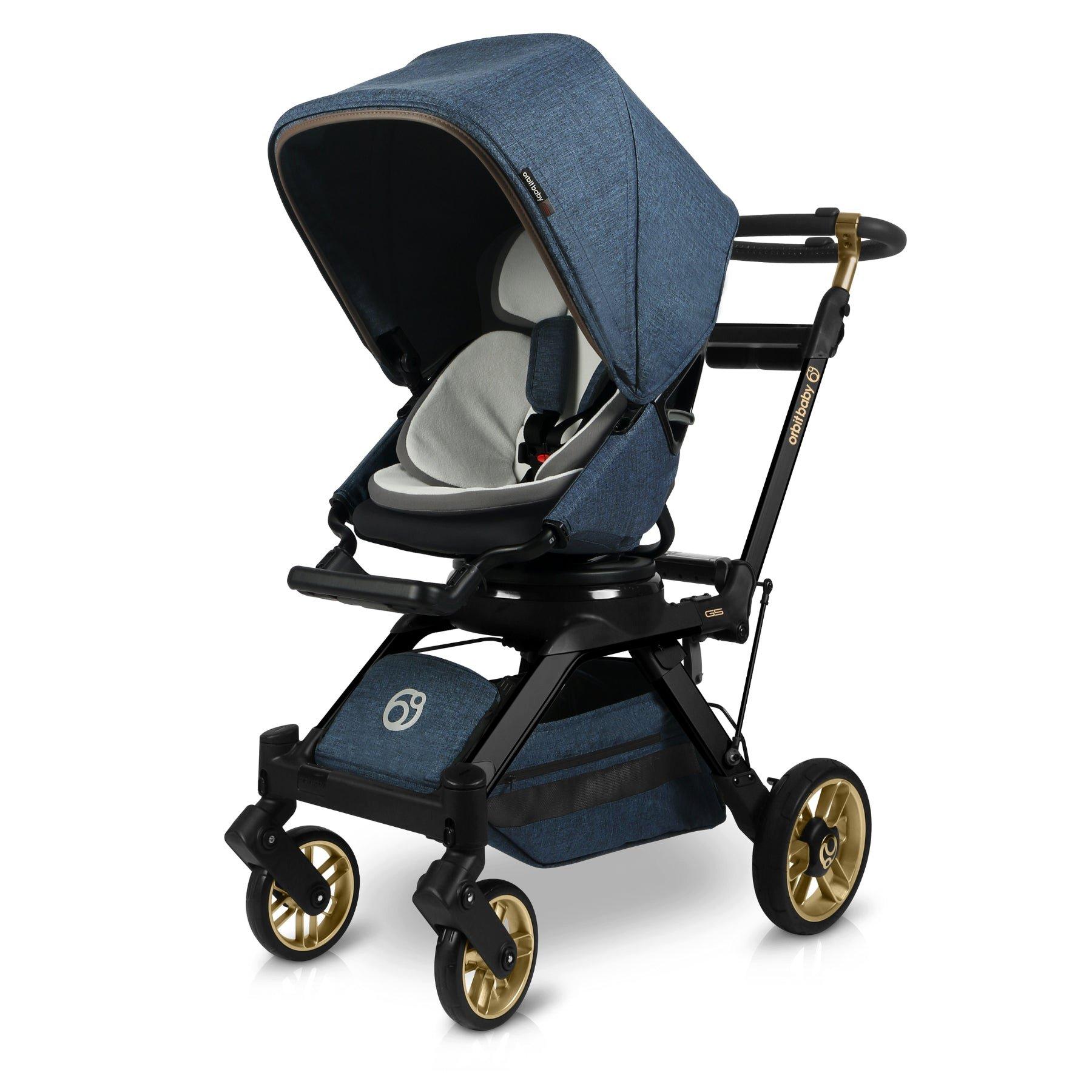 G5 Stroller: Black Luxe | Mélange Navy