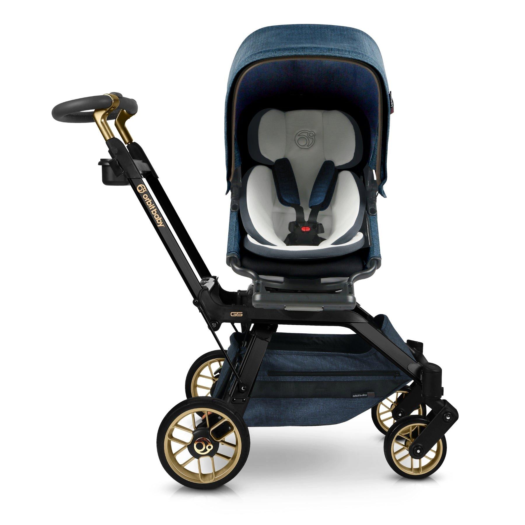 G5 Stroller: Black Luxe | Mélange Navy image number 1