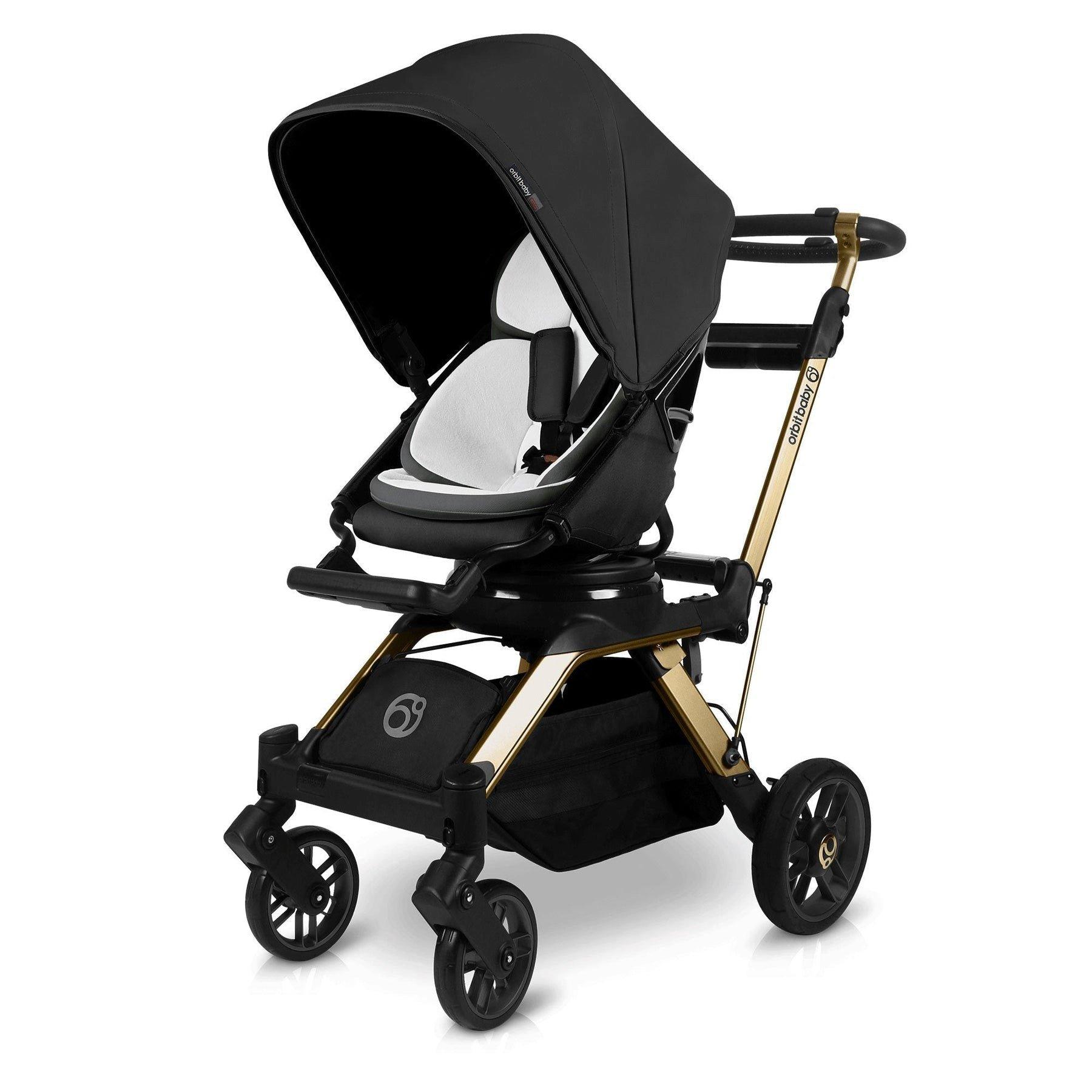 Stroll & Lounge Travel System: Gold | Black image number 1
