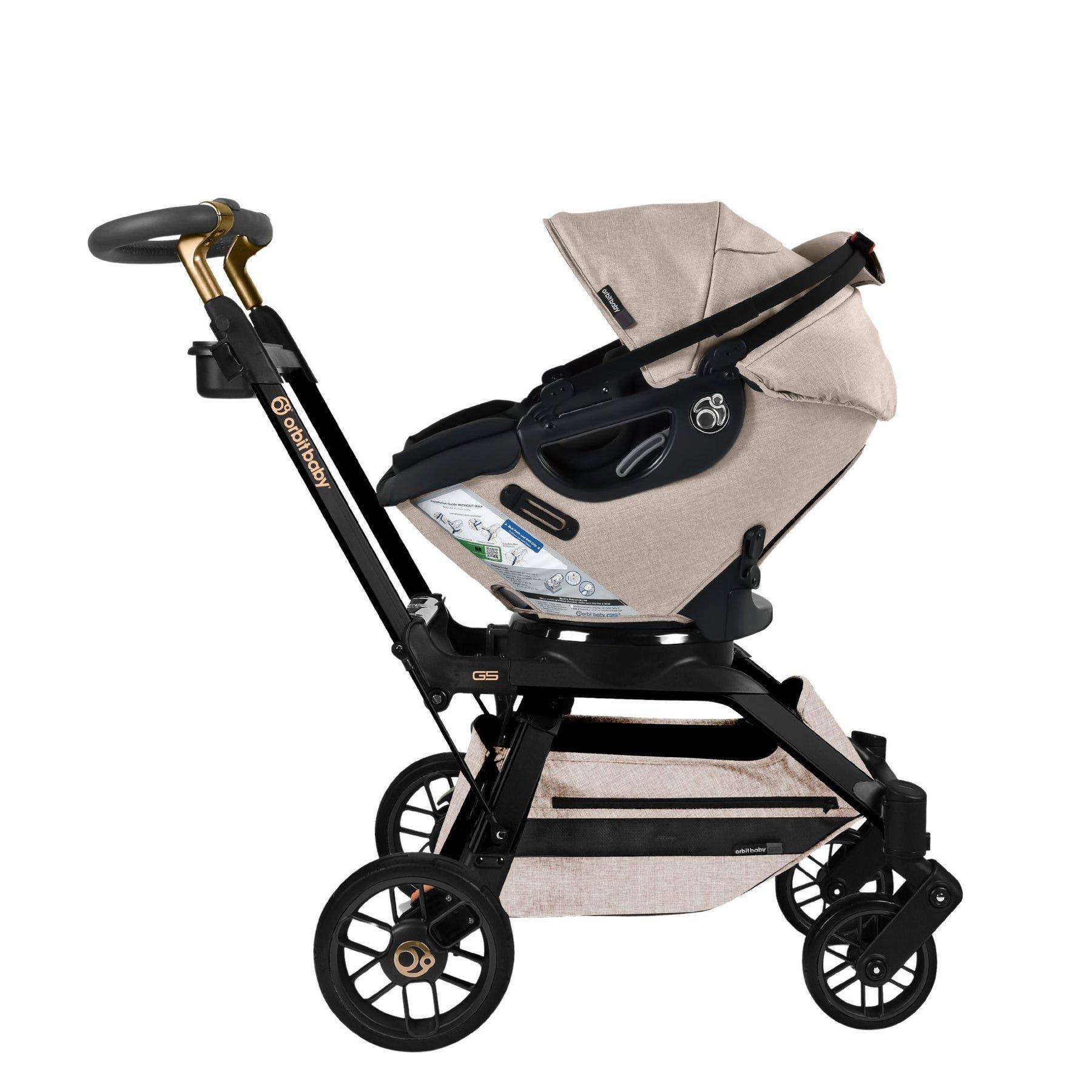 Stroll, Lounge & Ride Travel System: Black Luxe | Mélange Flax image number 2