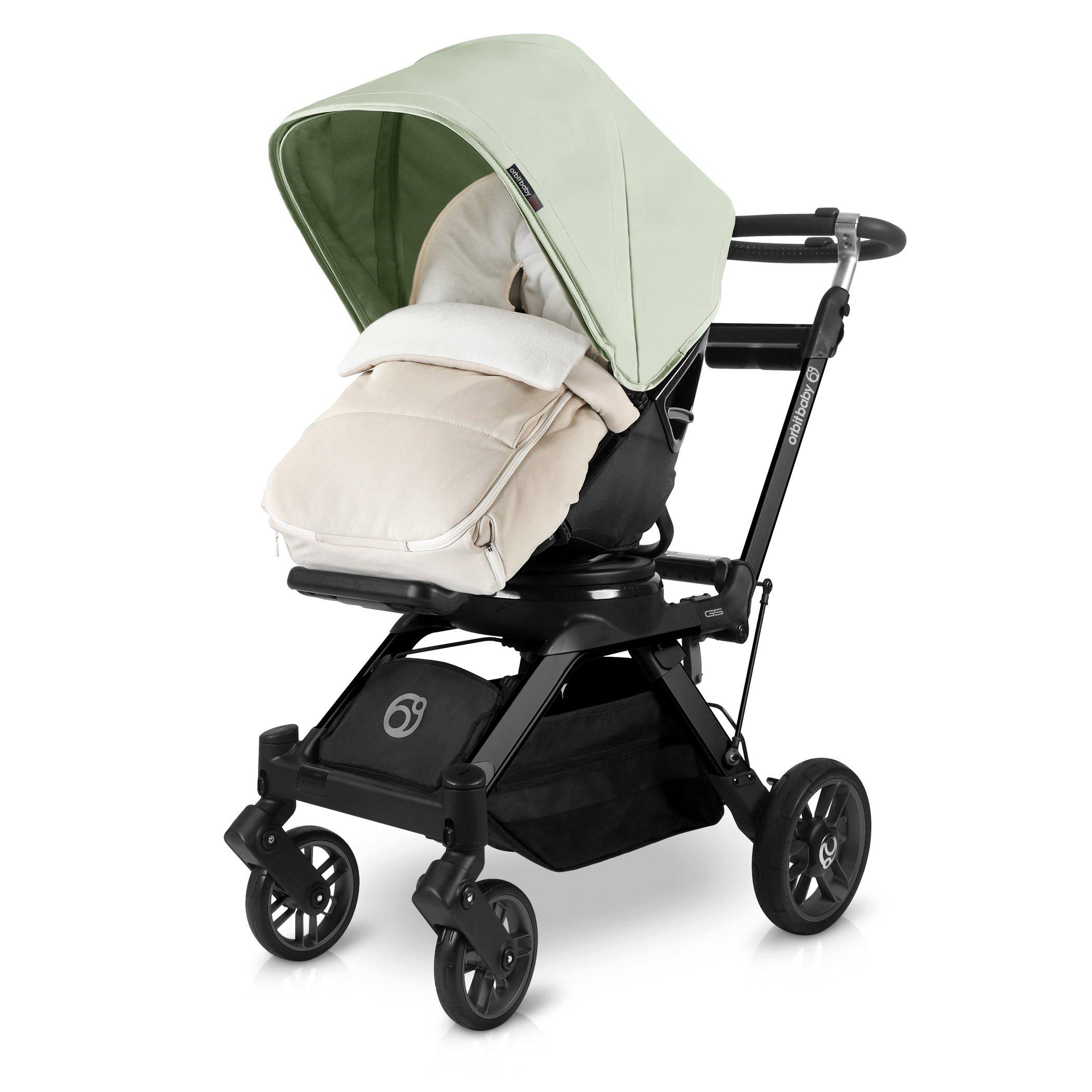Stroller Canopy & Footmuff Bundle: Moss & Mushroom