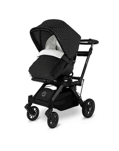 Stroller Canopy & Footmuff Bundle: Mosaic & Black