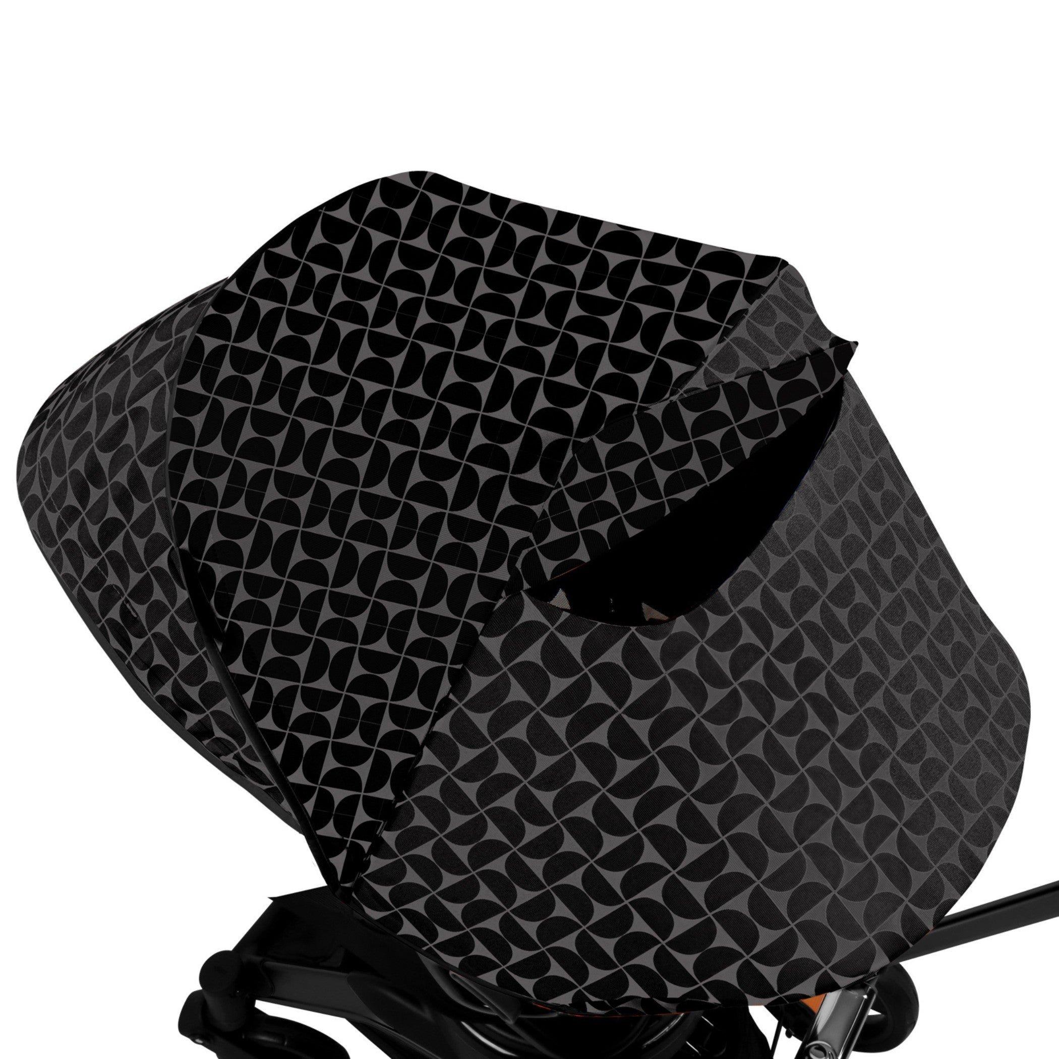 Stroller Canopy & Footmuff Bundle: Mosaic & Black image number 2