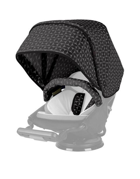 Stroller Canopy & Footmuff Bundle: Mosaic & Black