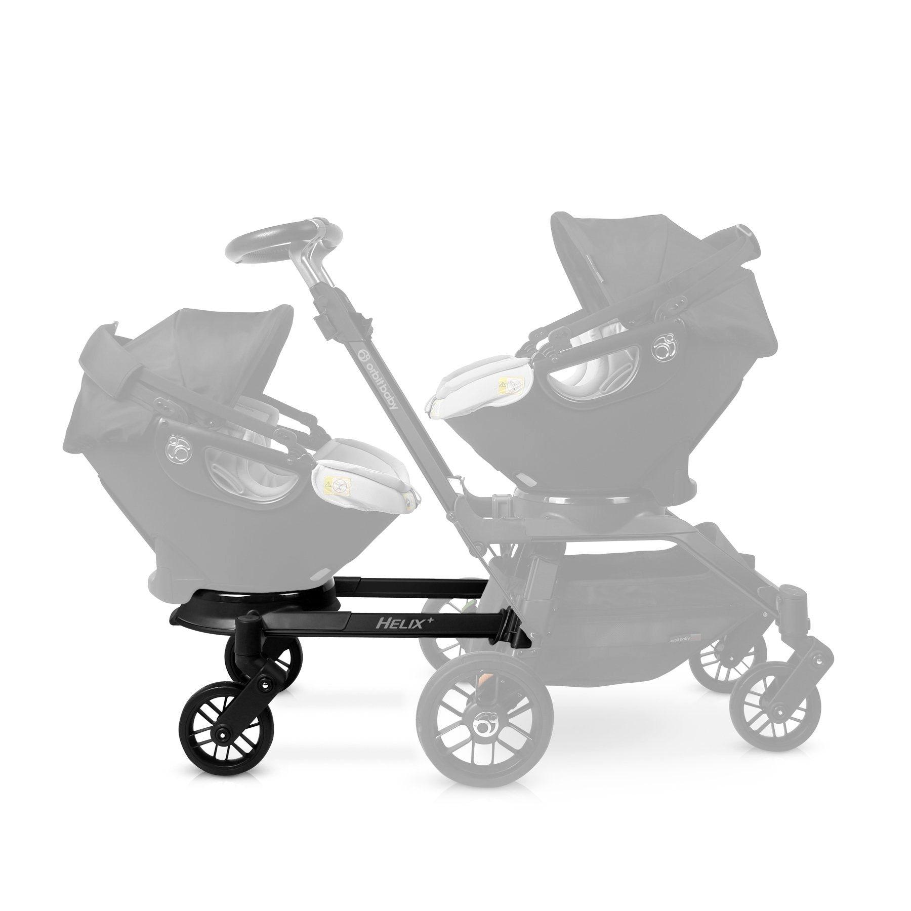 Helix+ Double Stroller Attachment: Black Luxe image number 1