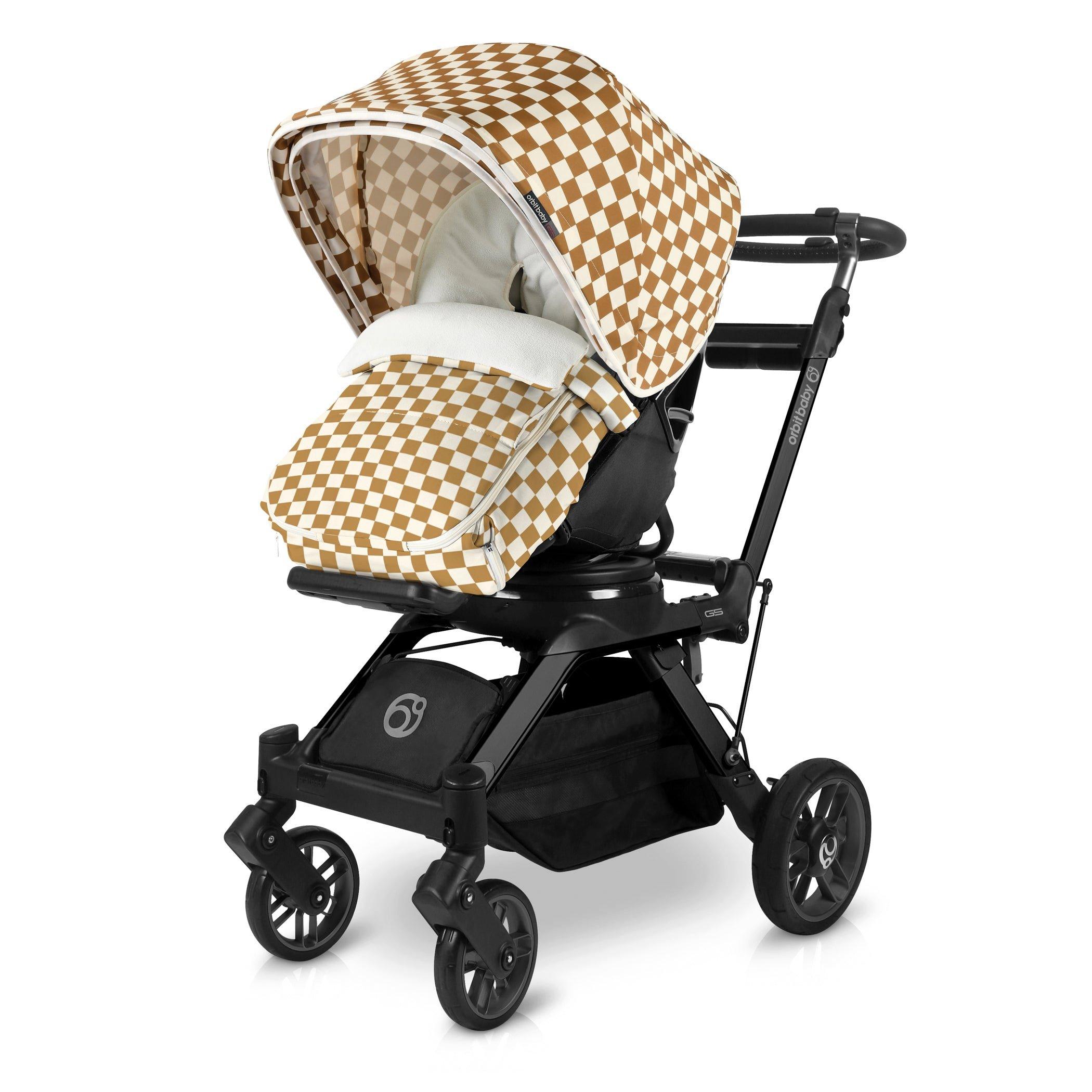 Stroller Canopy & Footmuff Bundle: Chestnut Checkered