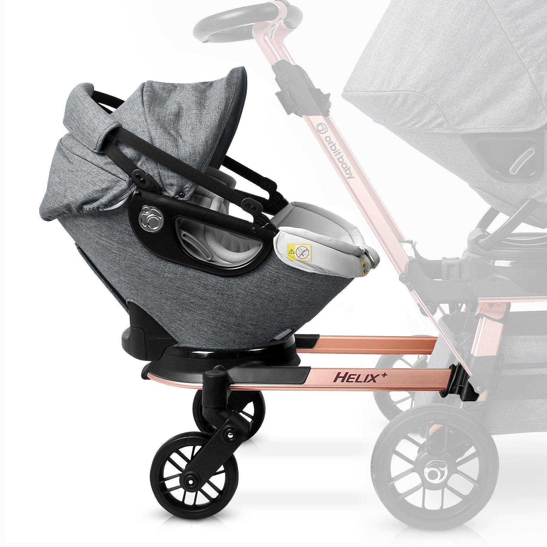 Helix+ & G5+ Infant Car Seat: Rose Gold | Mélange Grey