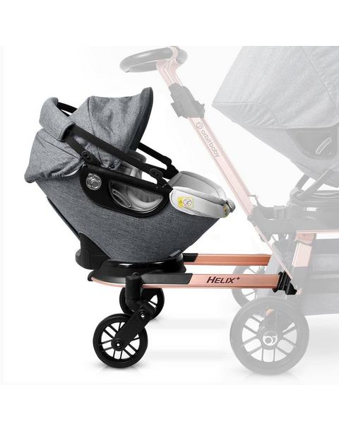 Helix+ & G5+ Infant Car Seat: Rose Gold | Mélange Grey