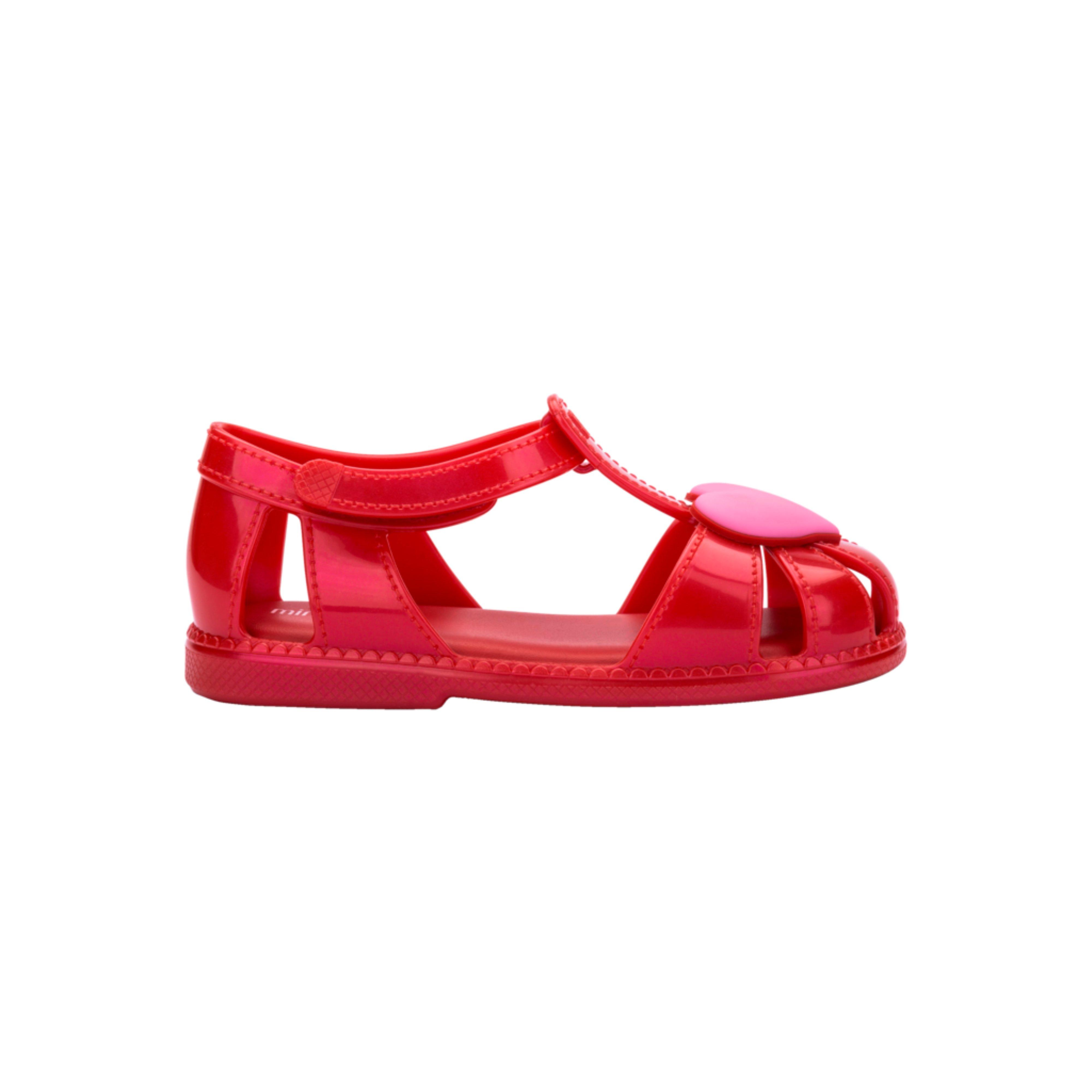 Toddler Hip Heart Ballerina Flat in Red