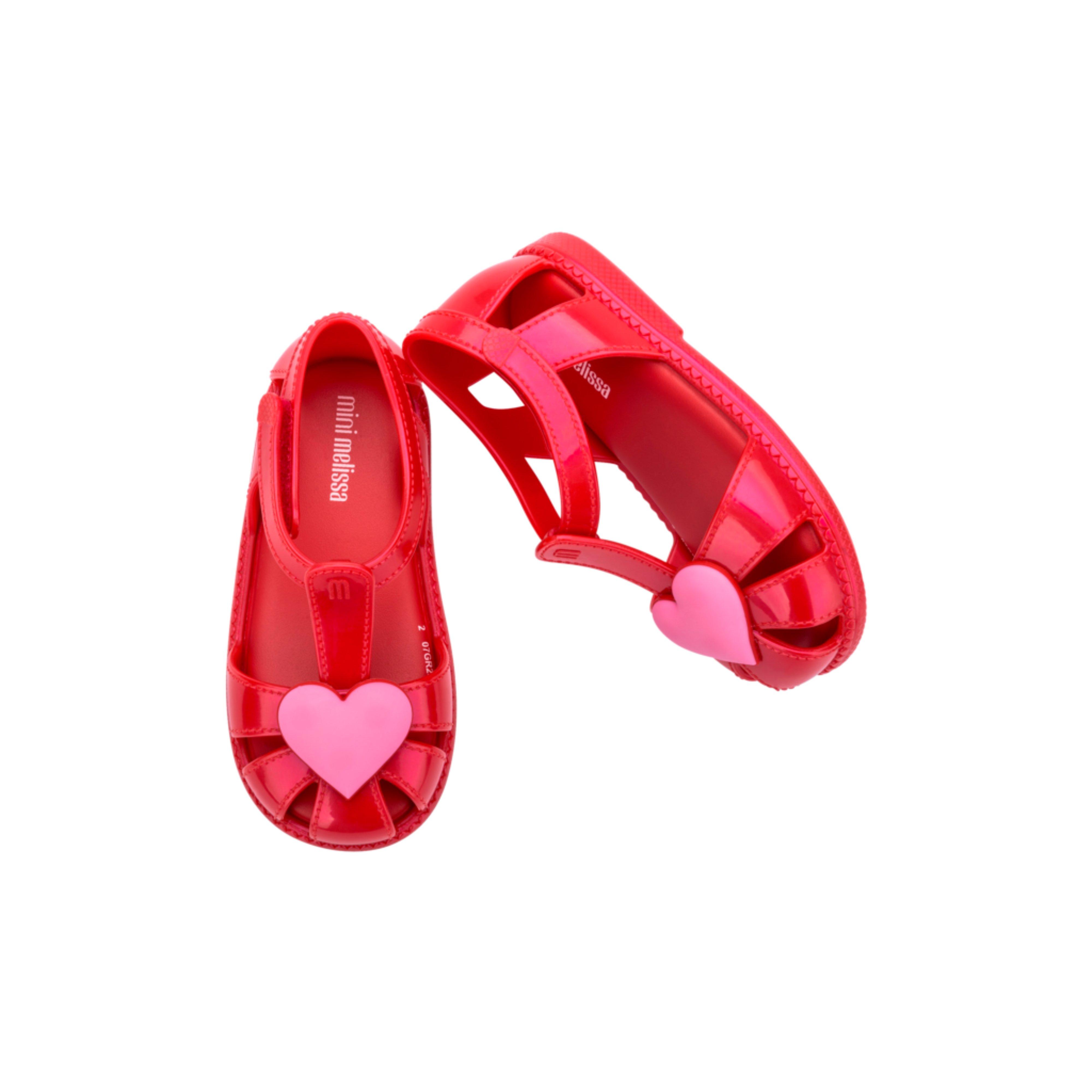 Toddler Hip Heart Ballerina Flat in Red image number 2