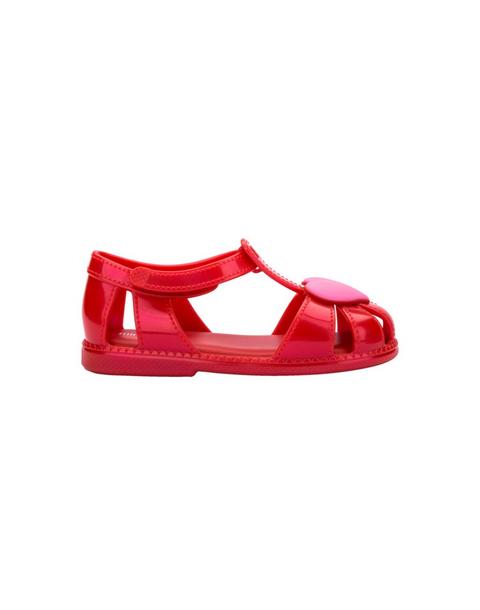 Toddler Hip Heart Ballerina Flat in Red