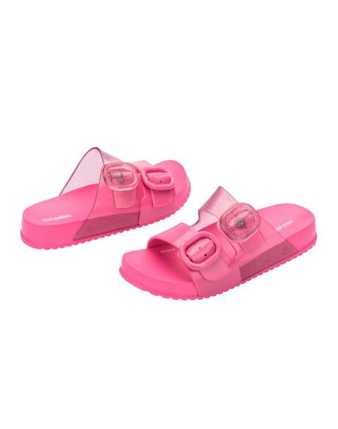 Cozy Slide in Pink Glitter