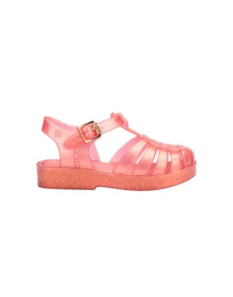 Possession Shiny Fisherman Jelly Sandal in Pearly Pink