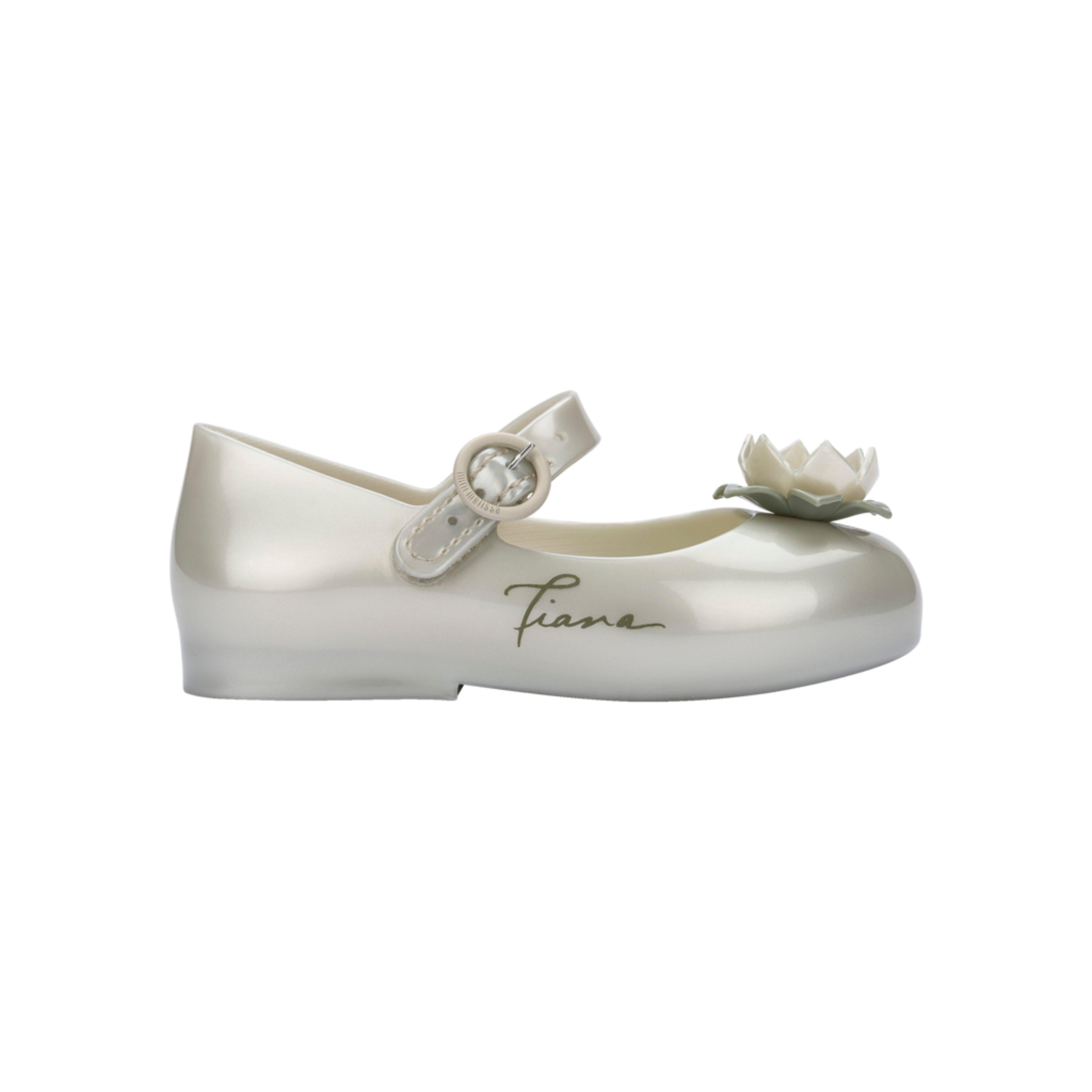 Toddler Sweet Love+Princess Mary Jane Ballet Flat in Metallic White