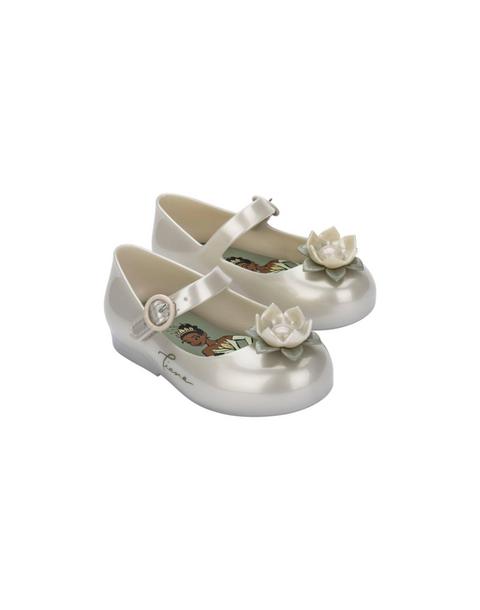 Toddler Sweet Love+Princess Mary Jane Ballet Flat in Metallic White