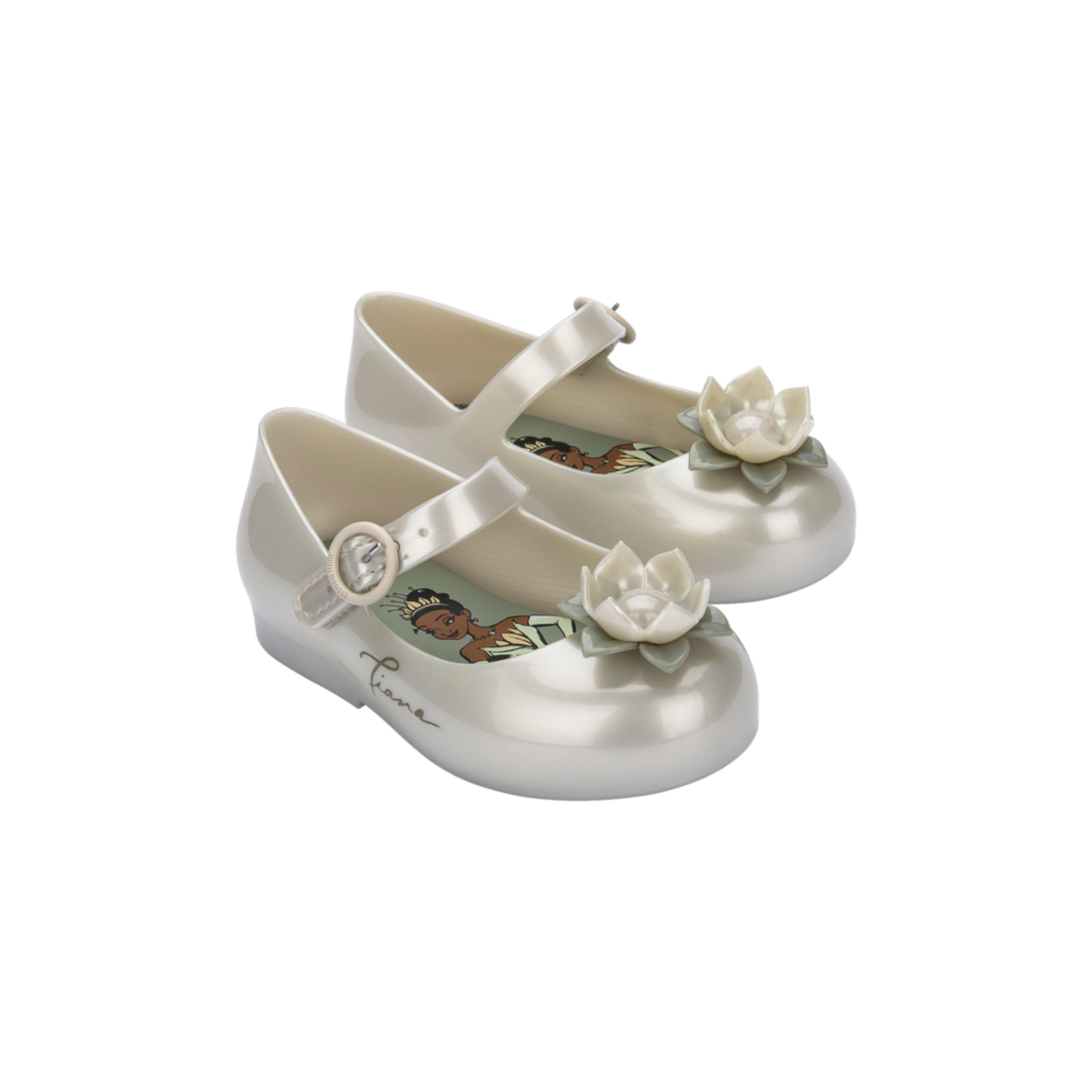 Toddler Sweet Love+Princess Mary Jane Ballet Flat in Metallic White image number 3