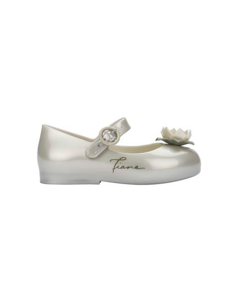 Toddler Sweet Love+Princess Mary Jane Ballet Flat in Metallic White