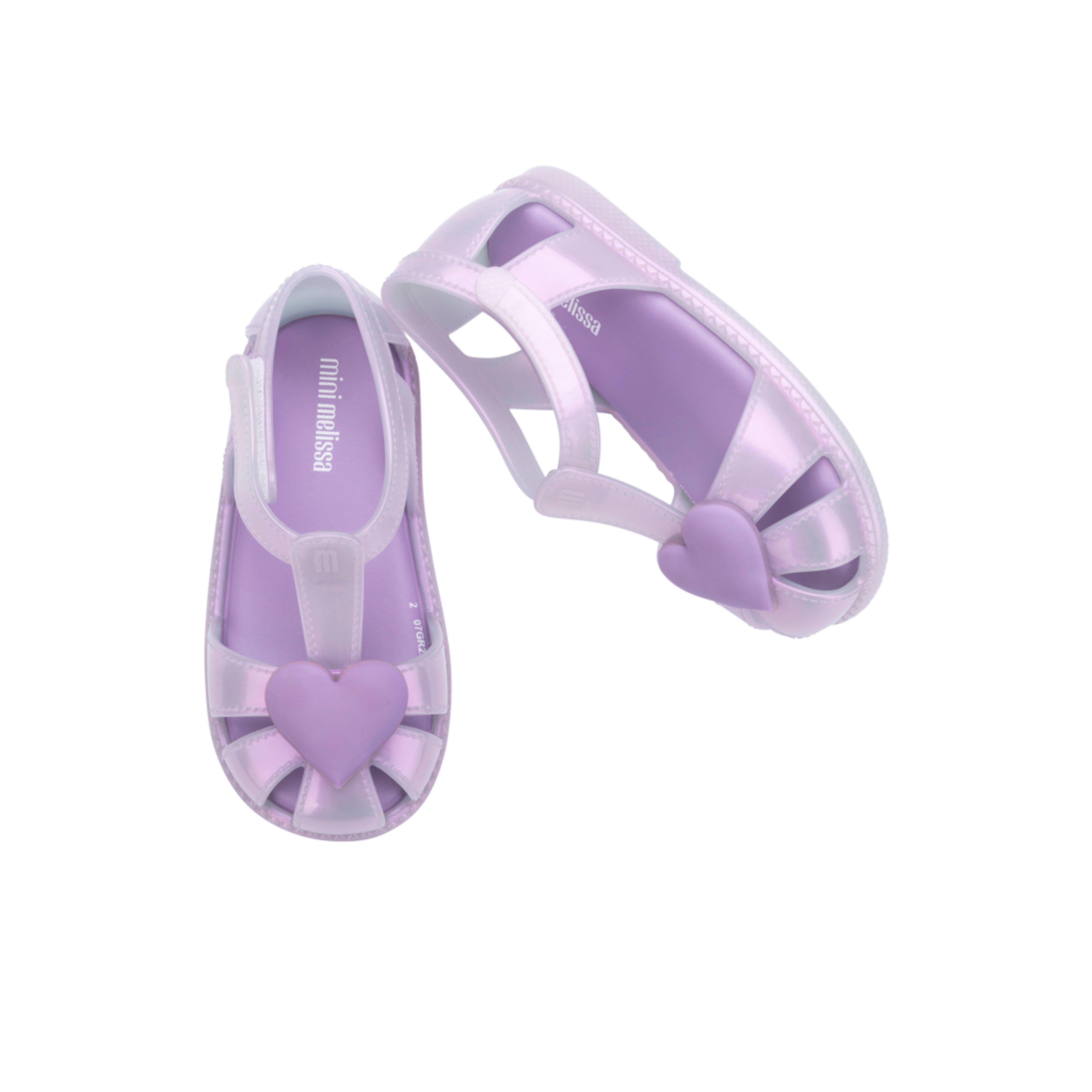 Toddler Hip Heart Ballerina Flat in Lilac image number 3