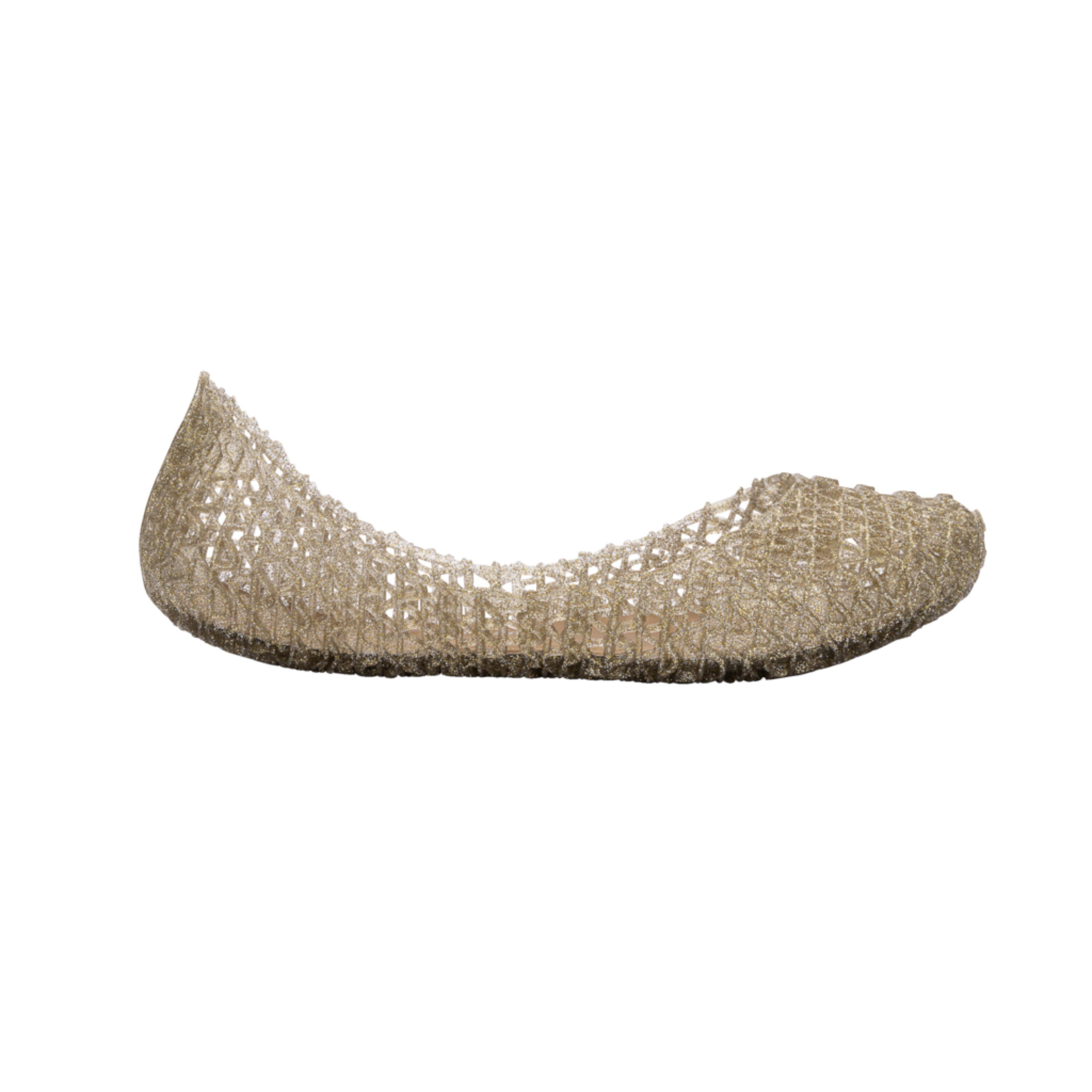 Campana Papel Ballet Flat in Gold Glitter