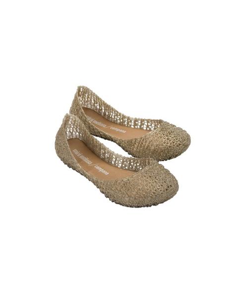 Campana Papel Ballet Flat in Gold Glitter