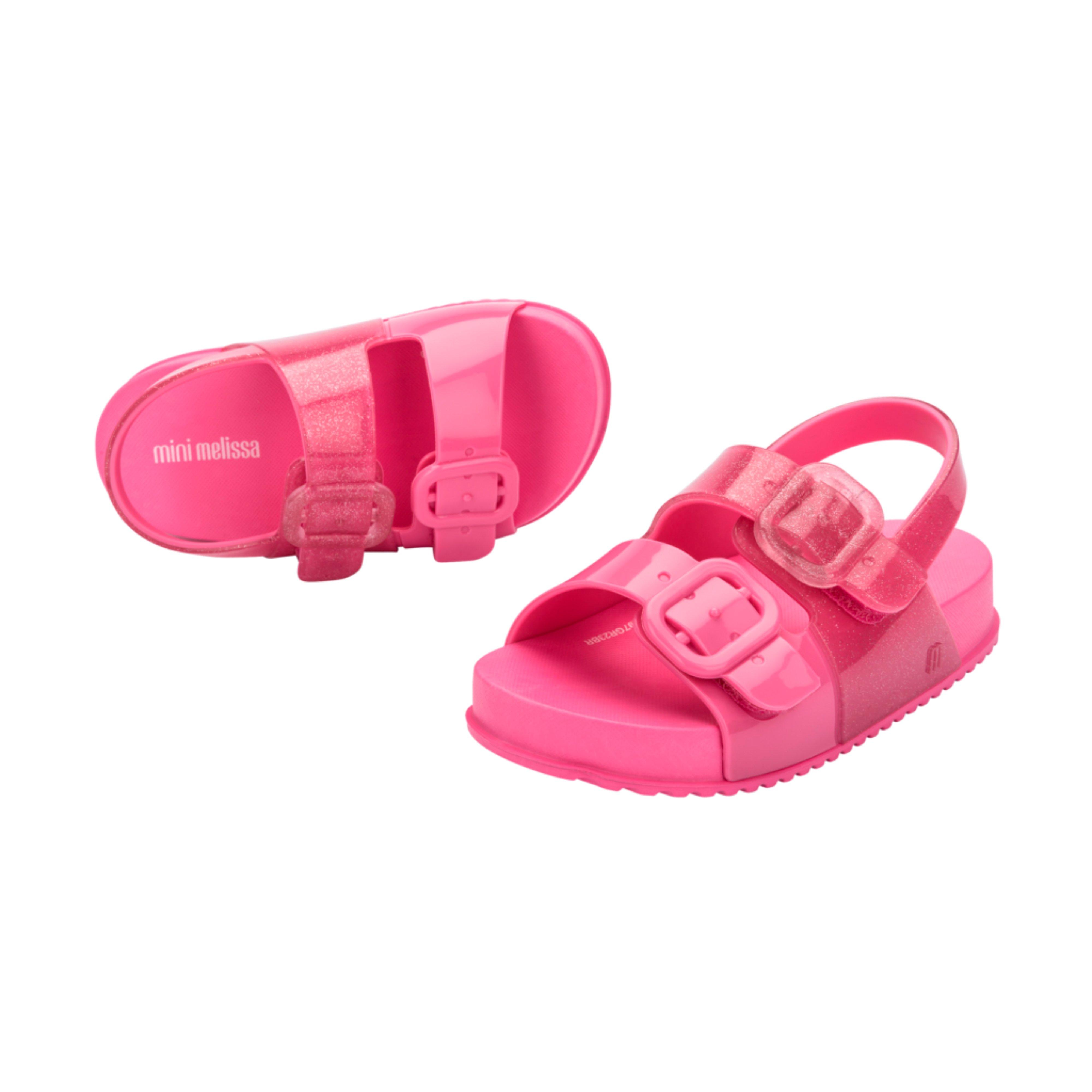 Toddler Cozy Sandal in Pink Glitter image number 1