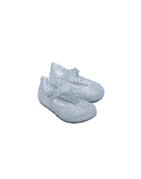 Toddler Campana Papel Mary Jane Ballet Flat in Glitter Clear