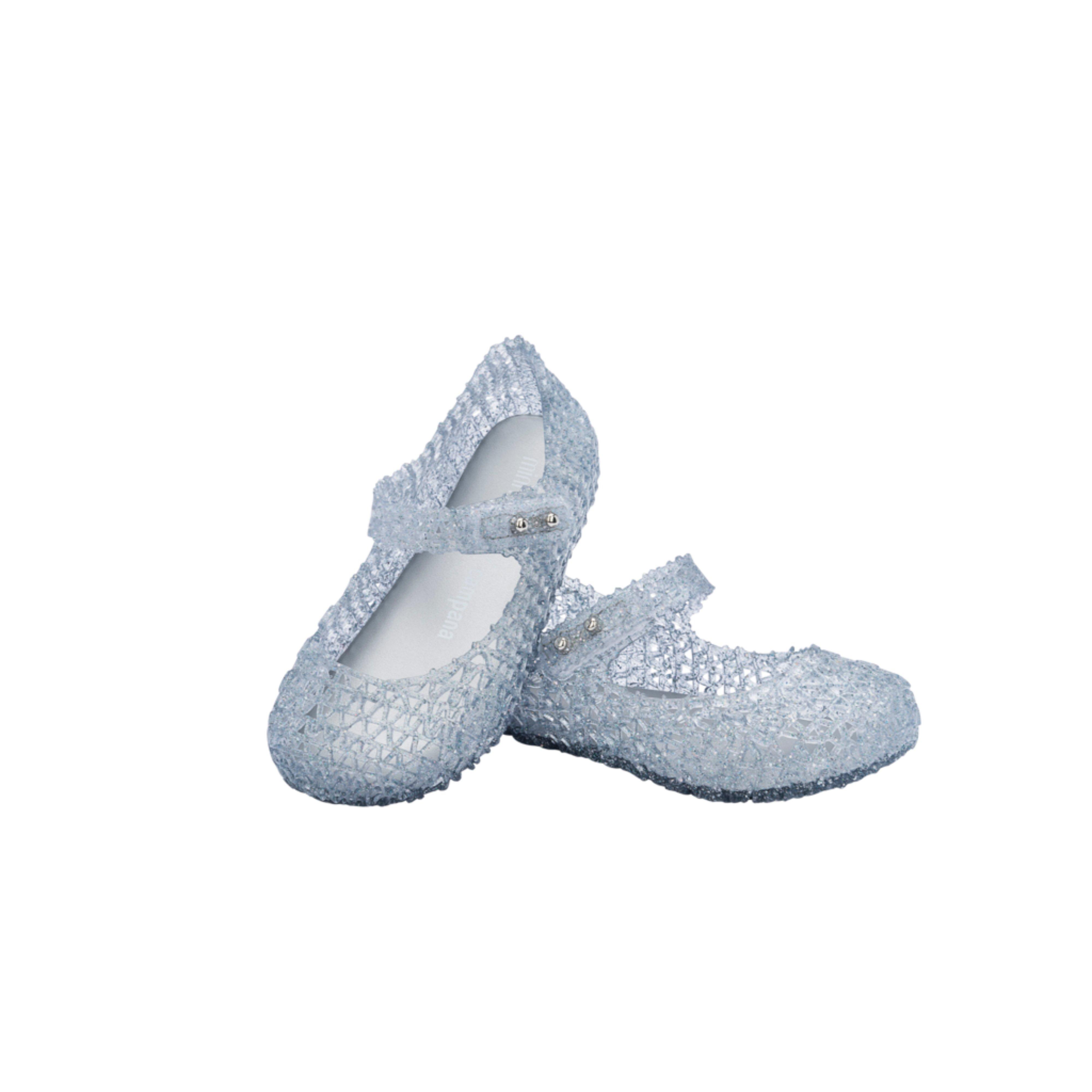 Toddler Campana Papel Mary Jane Ballet Flat in Glitter Clear image number 1
