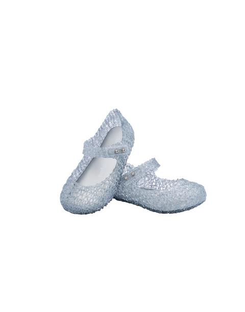 Toddler Campana Papel Mary Jane Ballet Flat in Glitter Clear