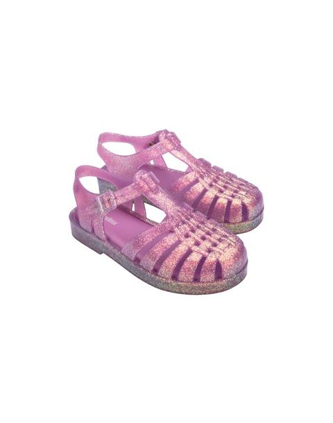 Possession Shiny Fisherman Jelly Sandal in Glitter Lilac