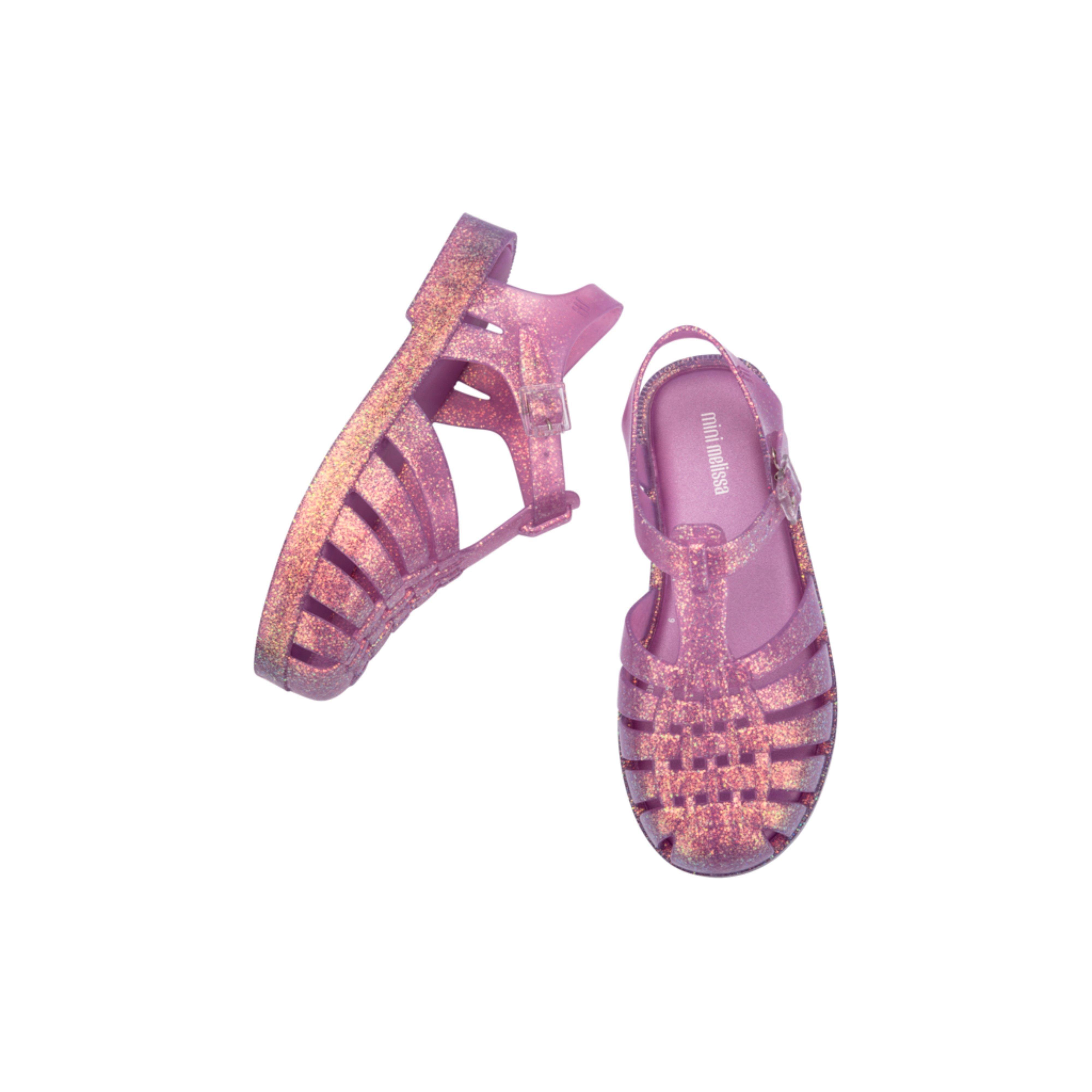 Possession Shiny Fisherman Jelly Sandal in Glitter Lilac image number 2