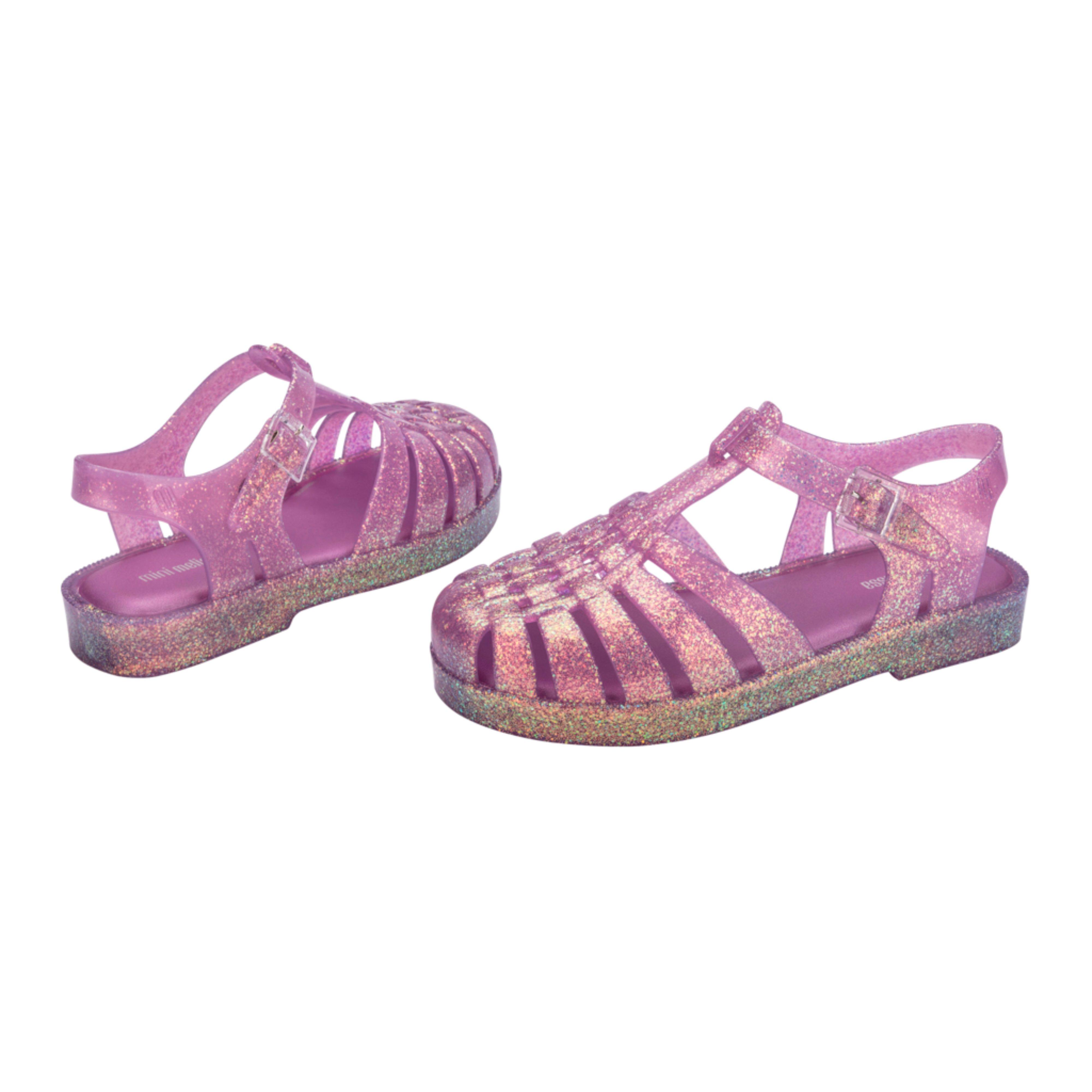 Possession Shiny Fisherman Jelly Sandal in Glitter Lilac image number 1