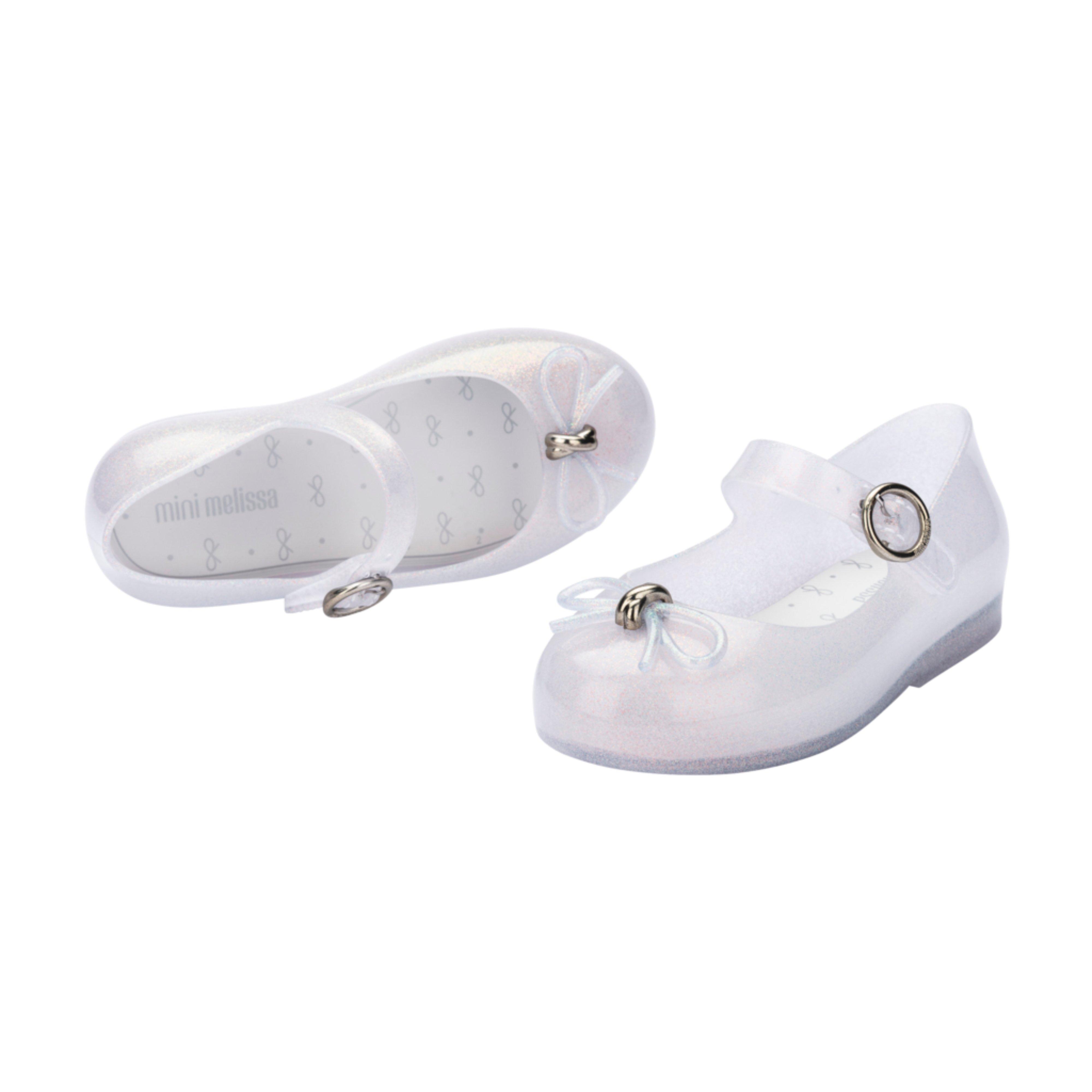 Toddler Sweet Love Mary Jane Ballet Flat in Holographic White image number 1