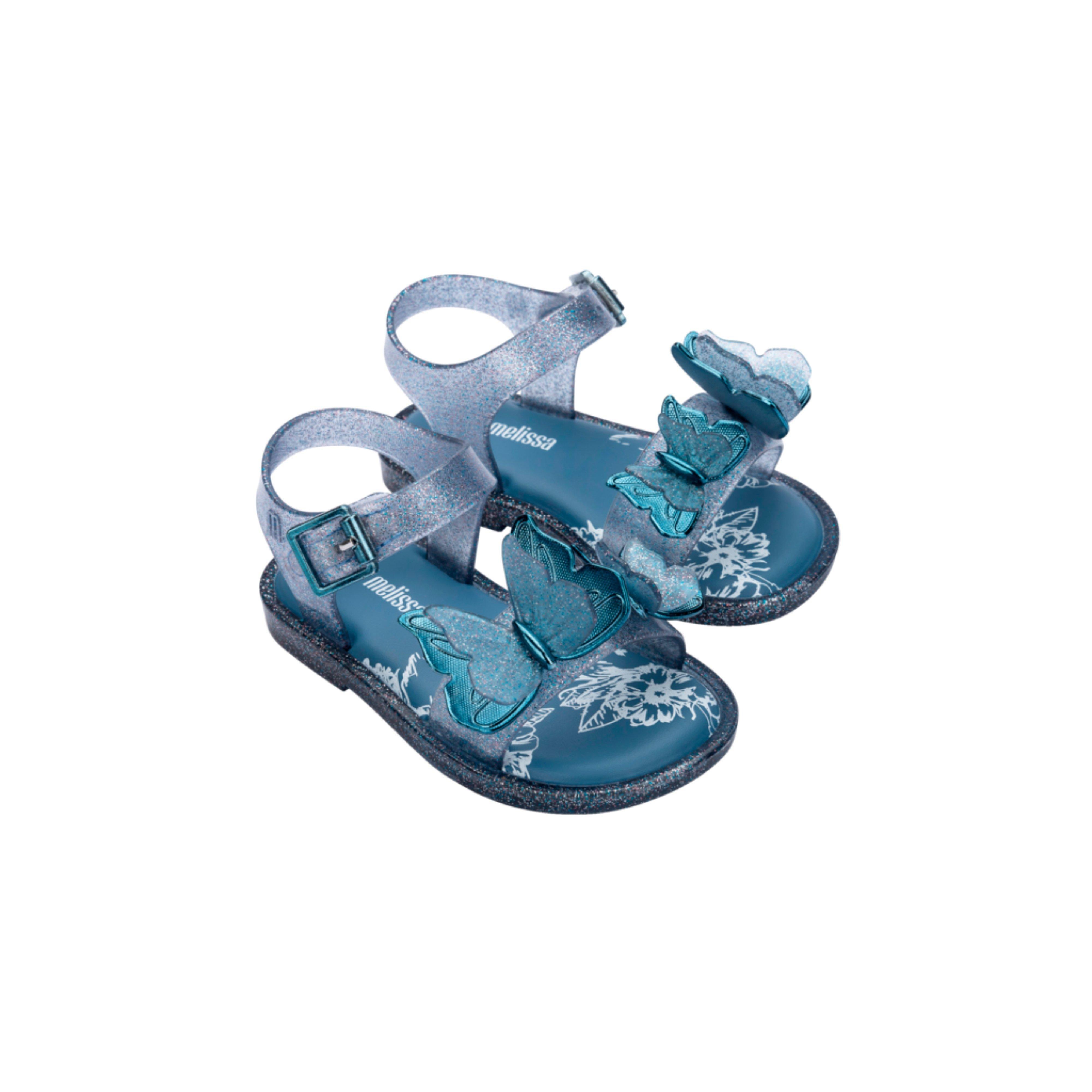 Toddler Fly Sandal III in Glitter Blue