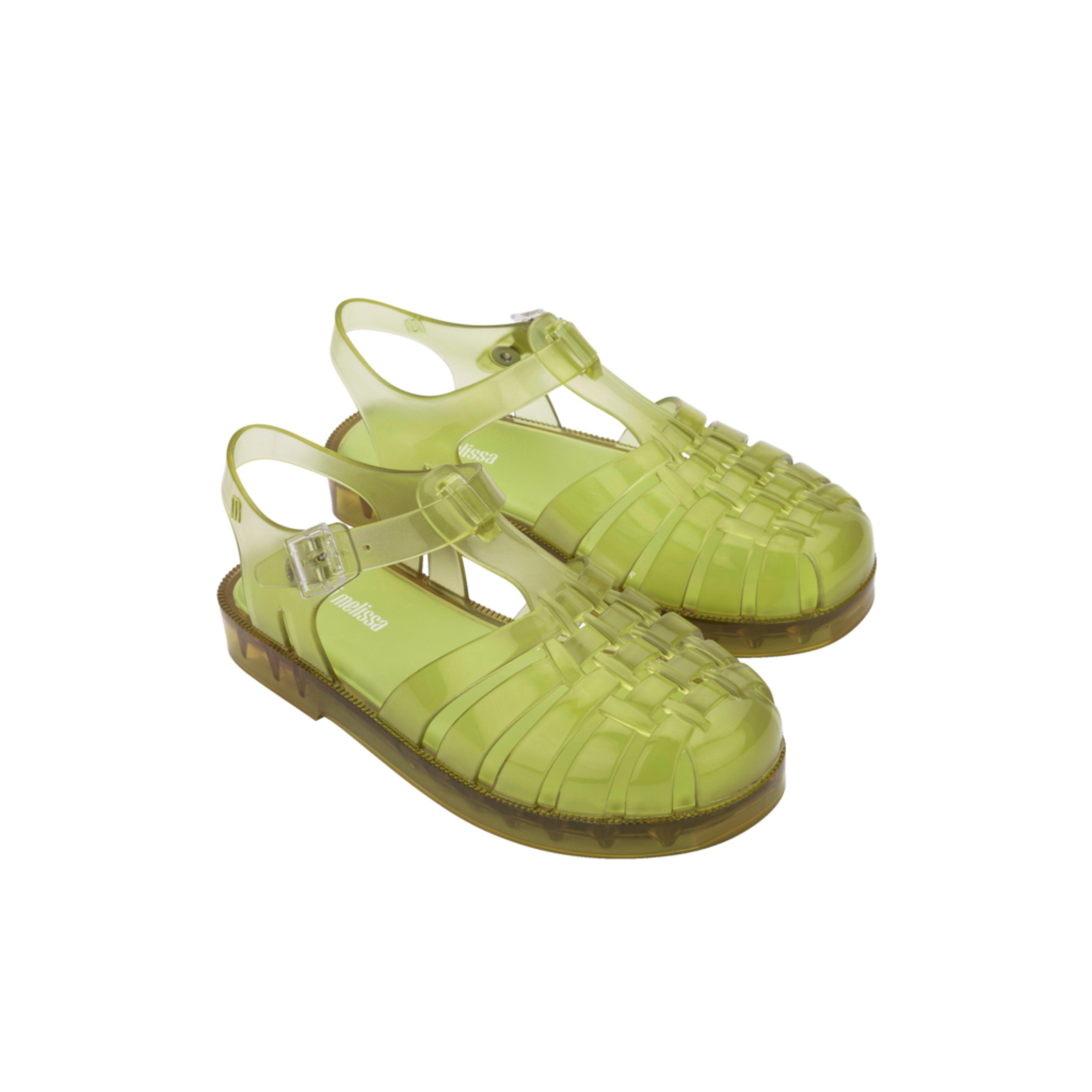 Possession Jelly Fisherman Sandal in Transparent Green