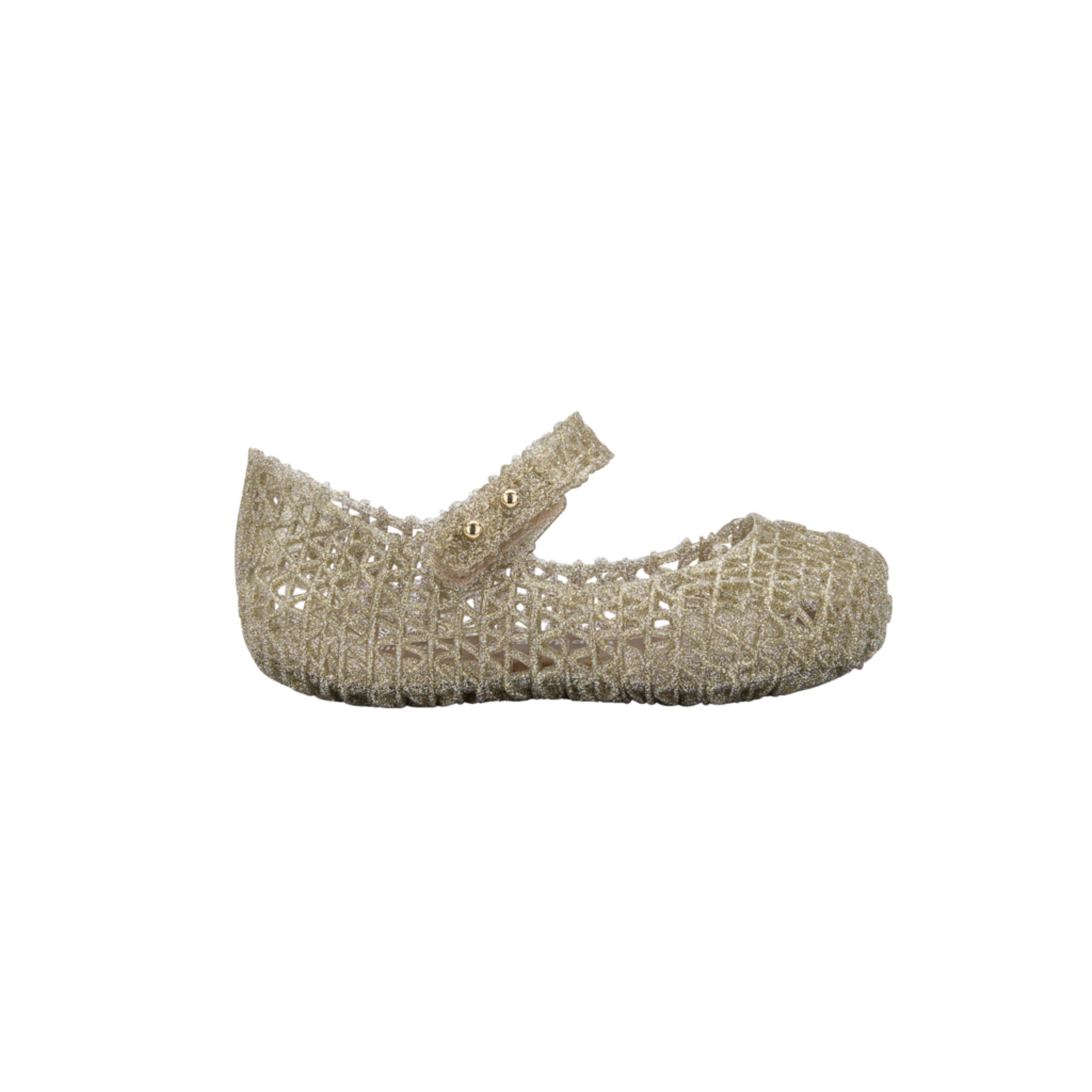 Toddler Campana Papel Mary Jane Ballet Flat in Gold