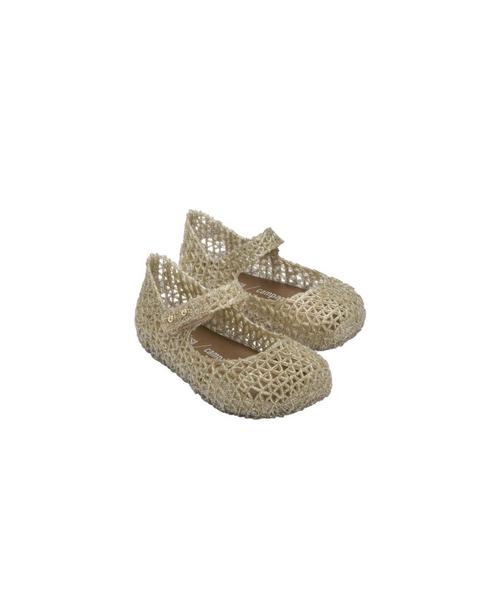 Toddler Campana Papel Mary Jane Ballet Flat in Gold