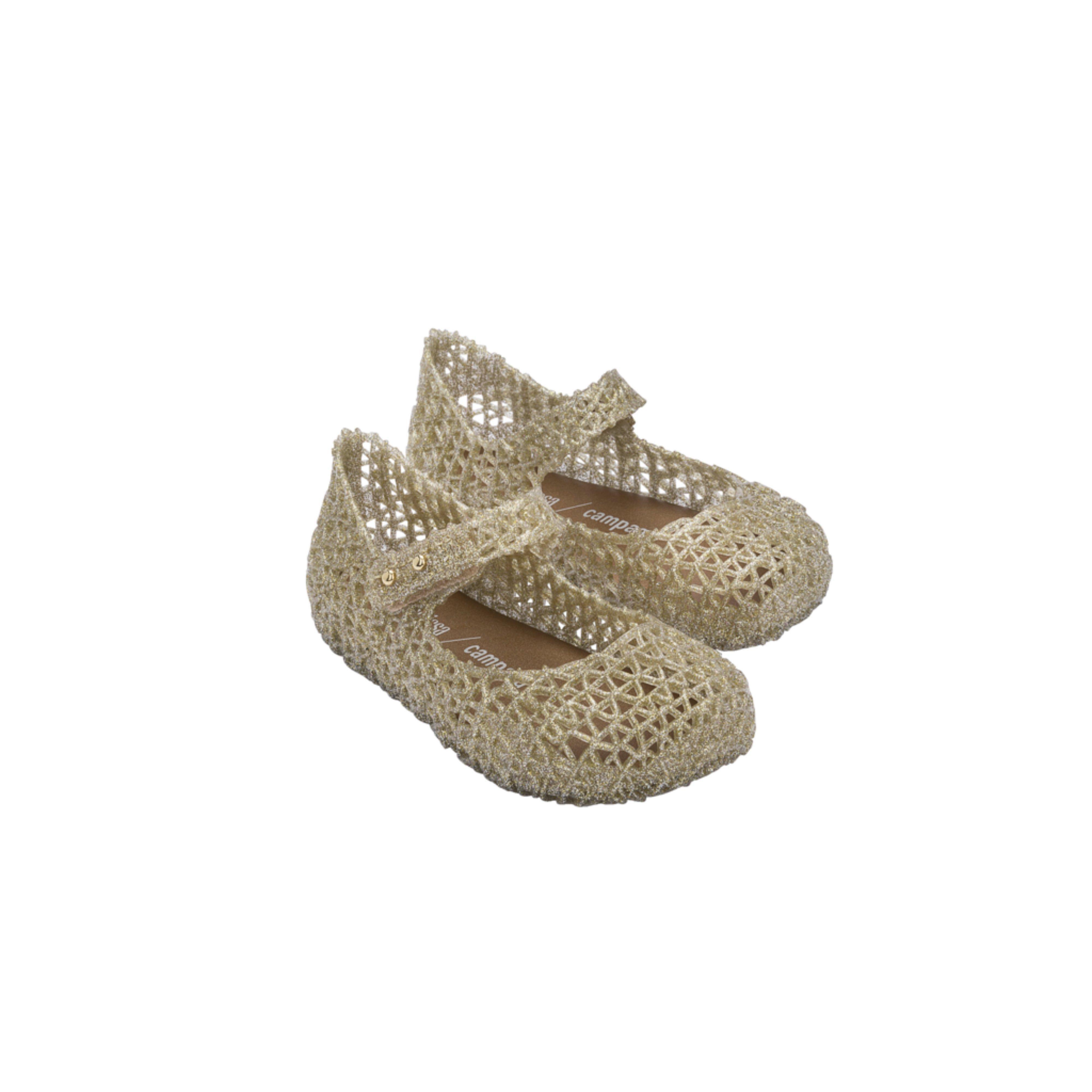 Toddler Campana Papel Mary Jane Ballet Flat in Gold image number 3