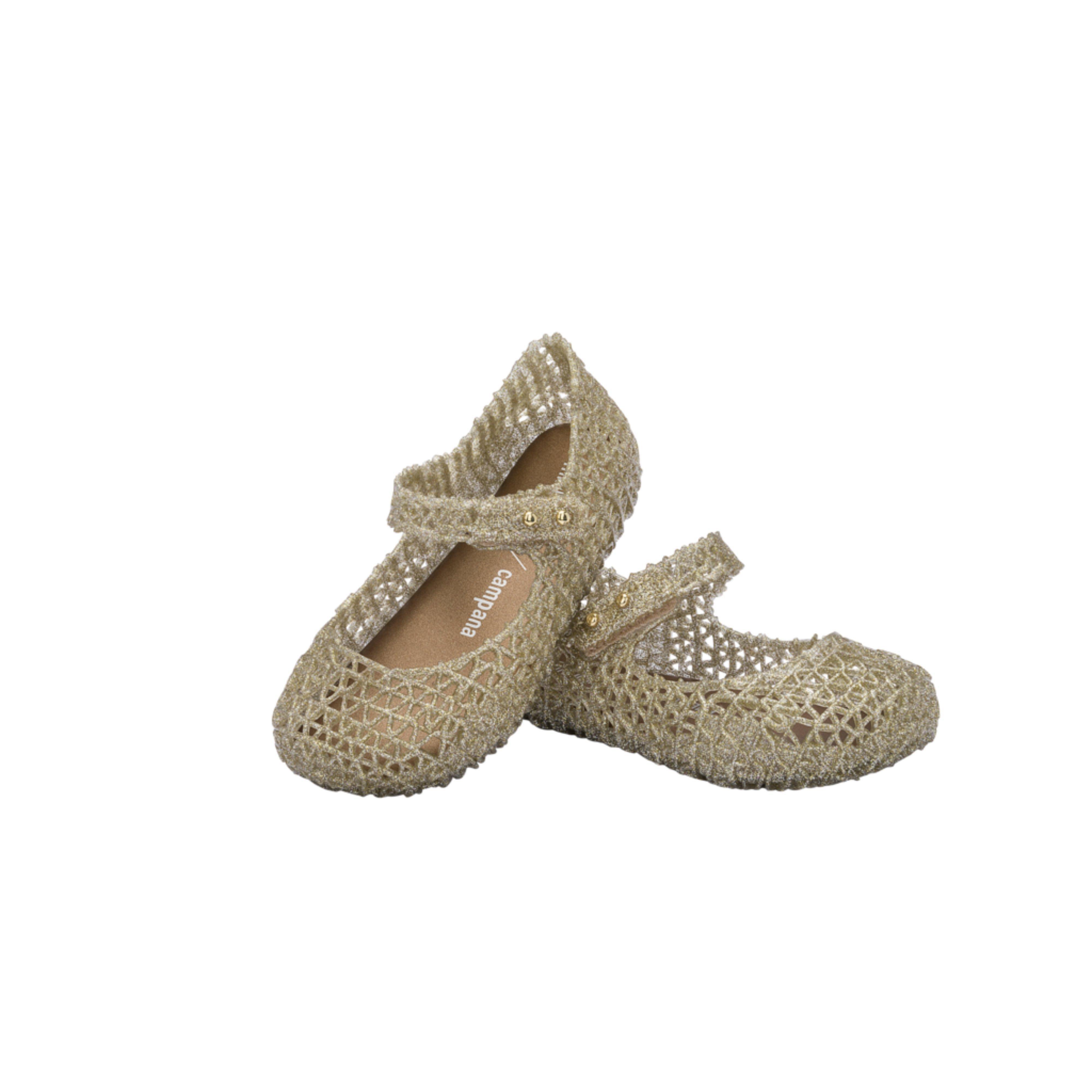 Toddler Campana Papel Mary Jane Ballet Flat in Gold image number 1