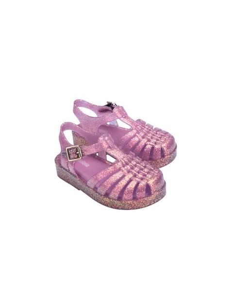Possession Shiny Fisherman Jelly Sandal in Glitter Lilac