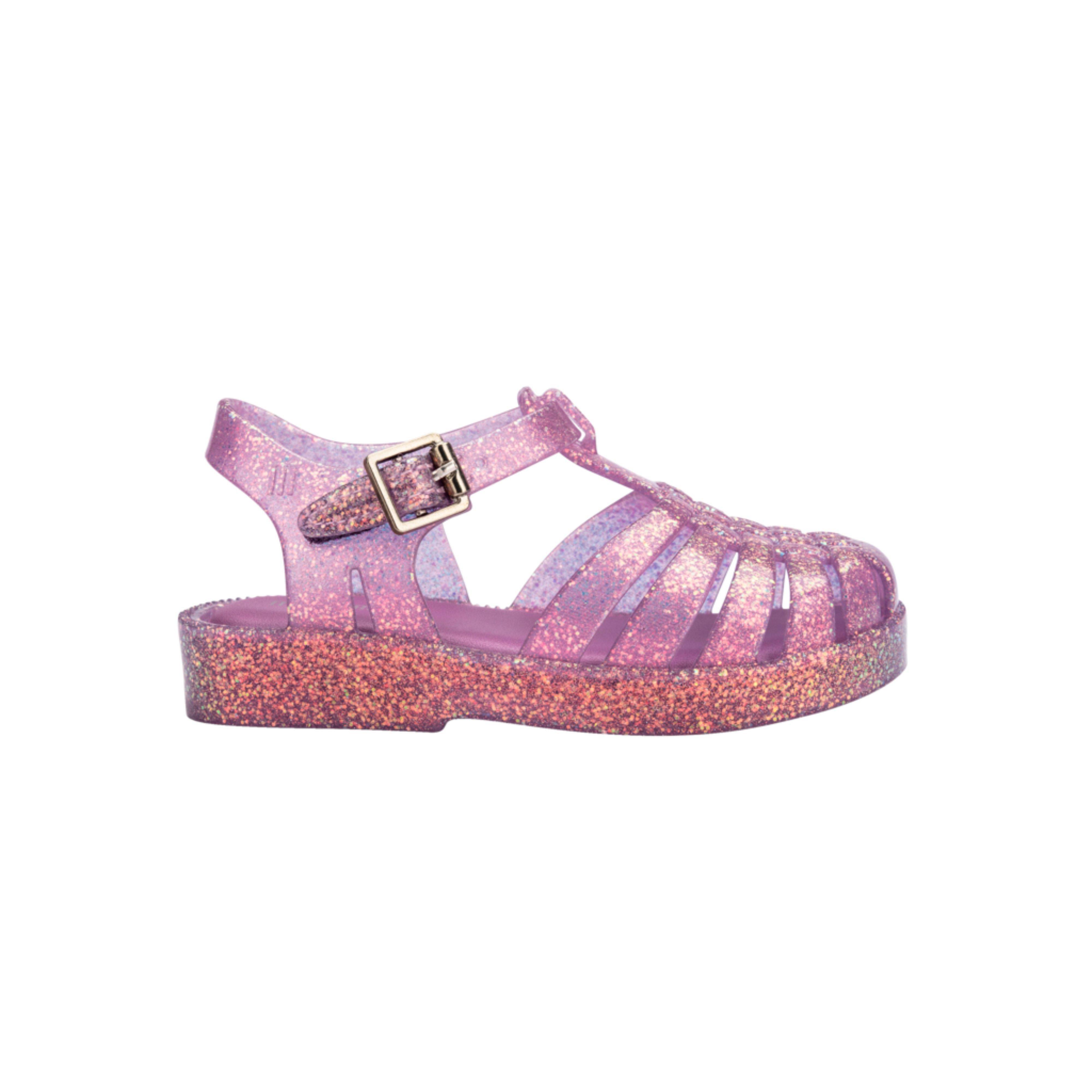 Possession Shiny Fisherman Jelly Sandal in Glitter Lilac image number 1