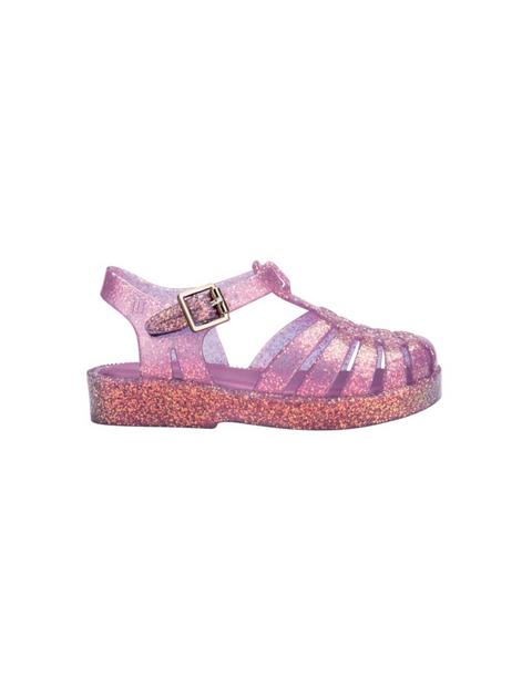 Possession Shiny Fisherman Jelly Sandal in Glitter Lilac