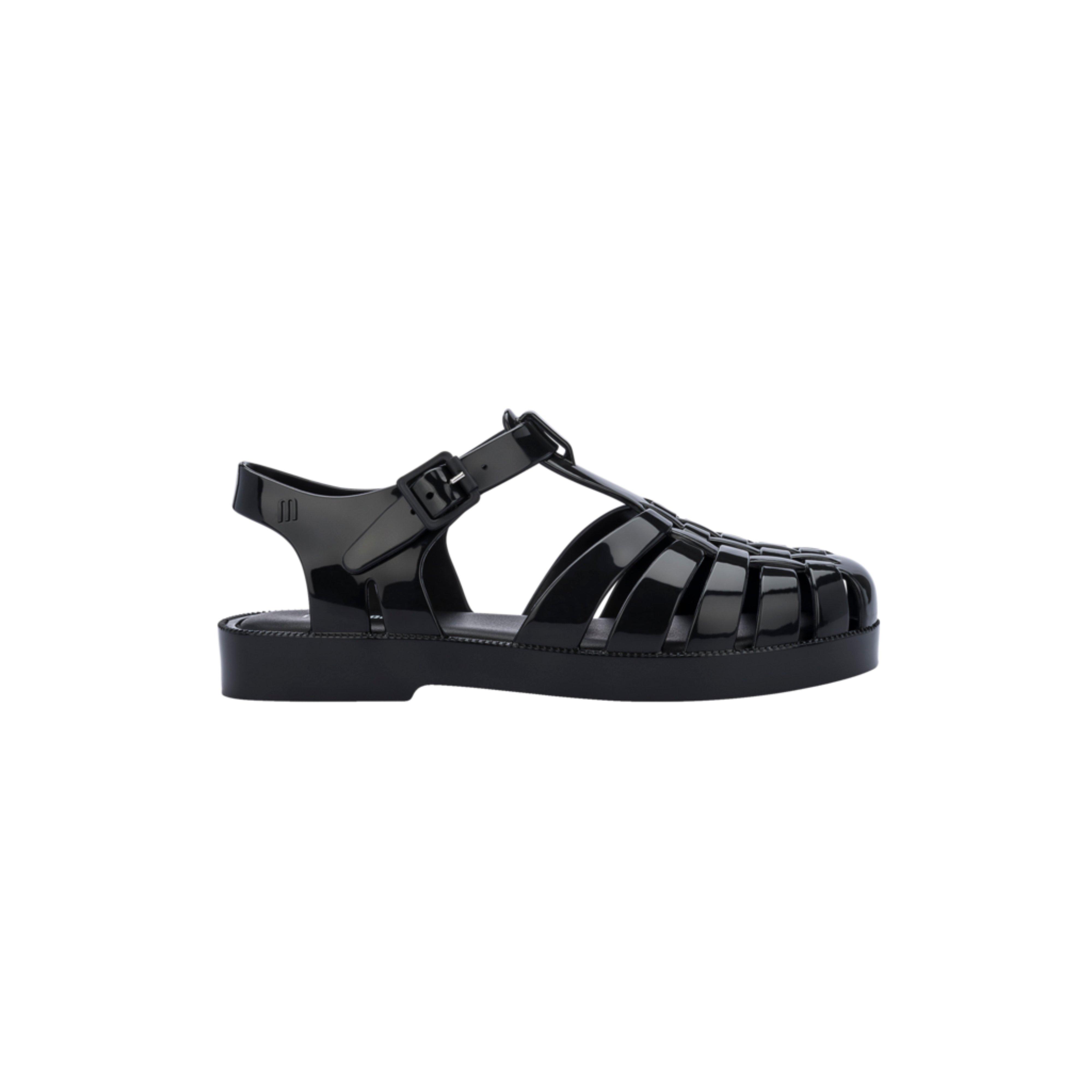 Possession Jelly Fisherman Sandal in Black