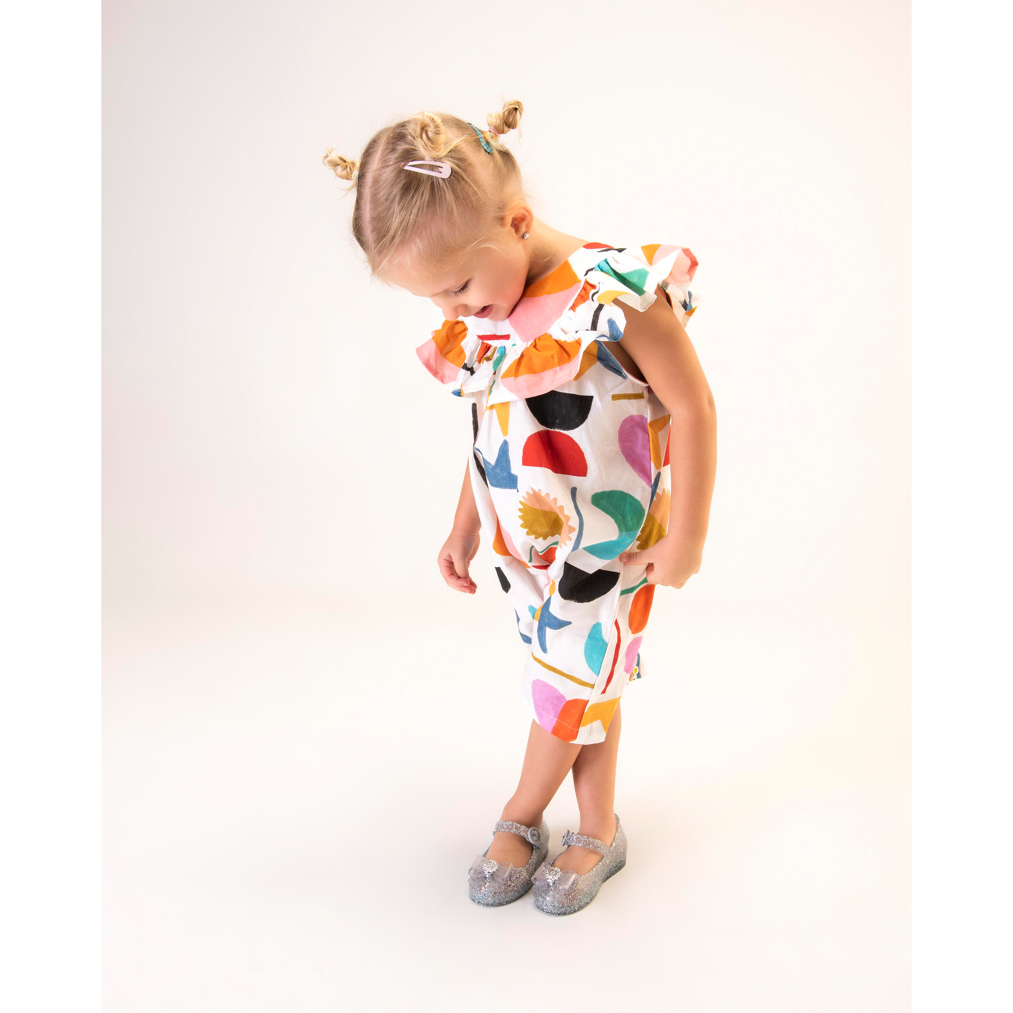 Toddler Sweet Love+Princess Mary Jane Ballet Flat in Glitter Blue image number 2