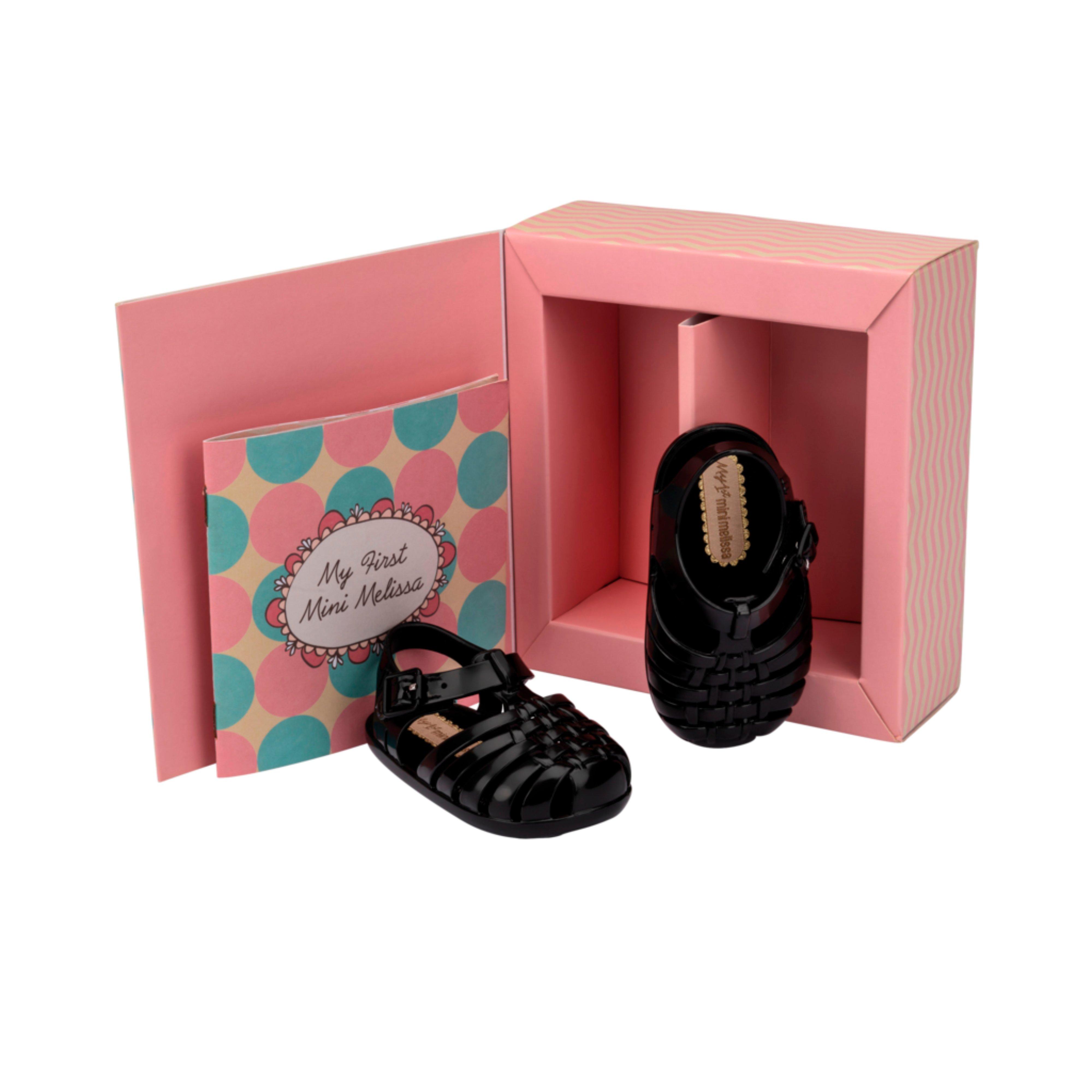 My First Possession Fisherman Jelly Sandal in Black image number 1
