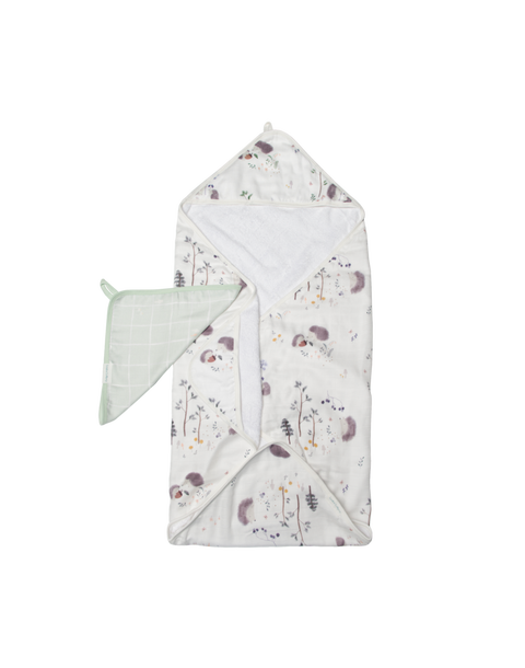 Hooded Towel Set - Hedgehogs