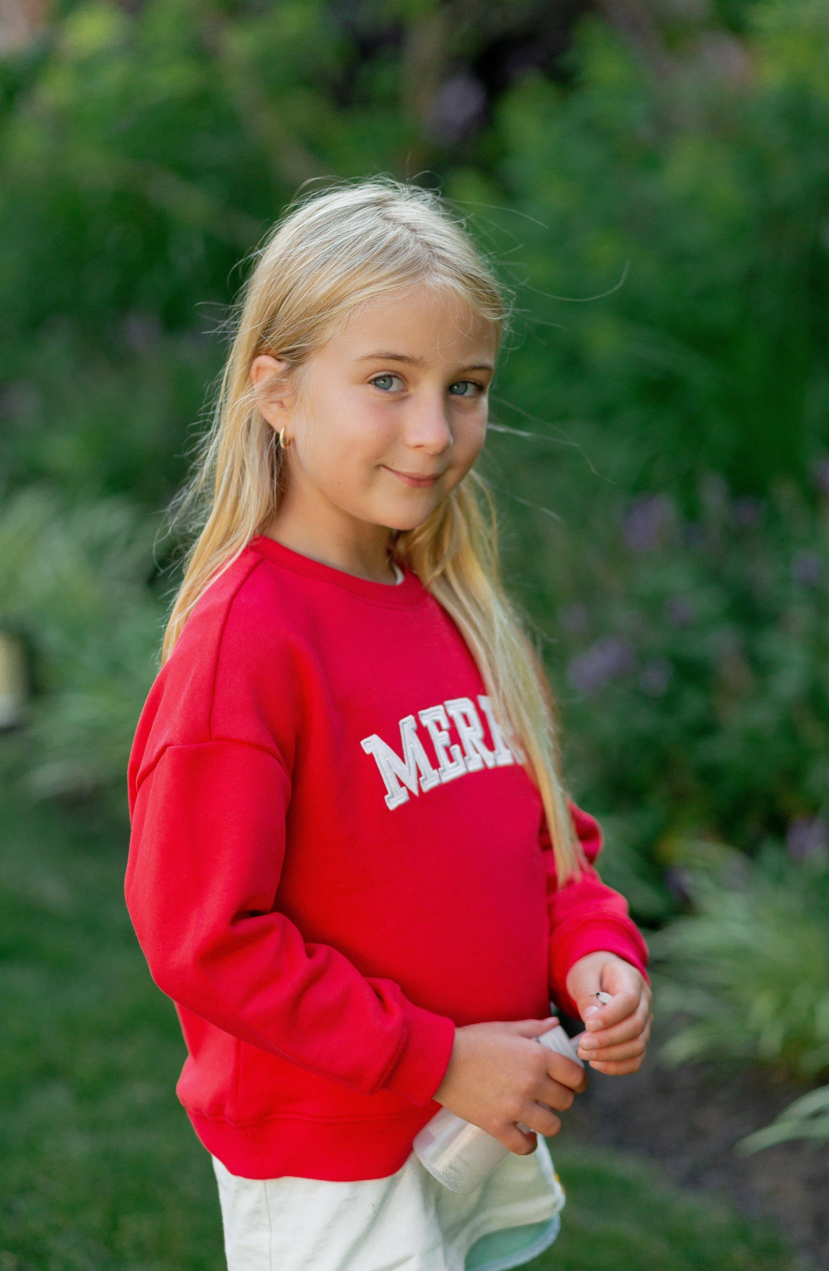 Adult Merry Crewneck Sweatshirt image number 2