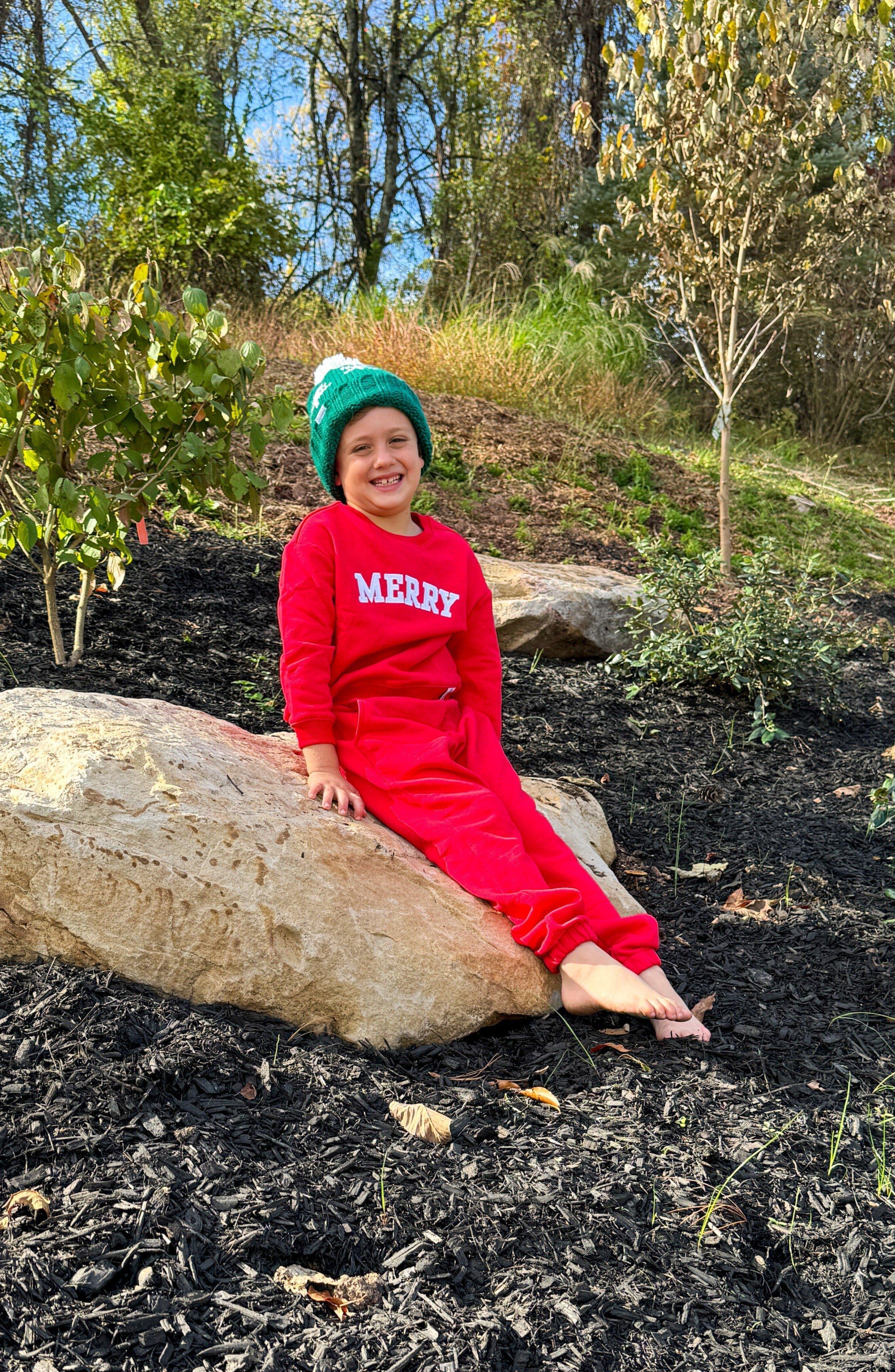 Adult Merry Crewneck Sweatshirt image number 3