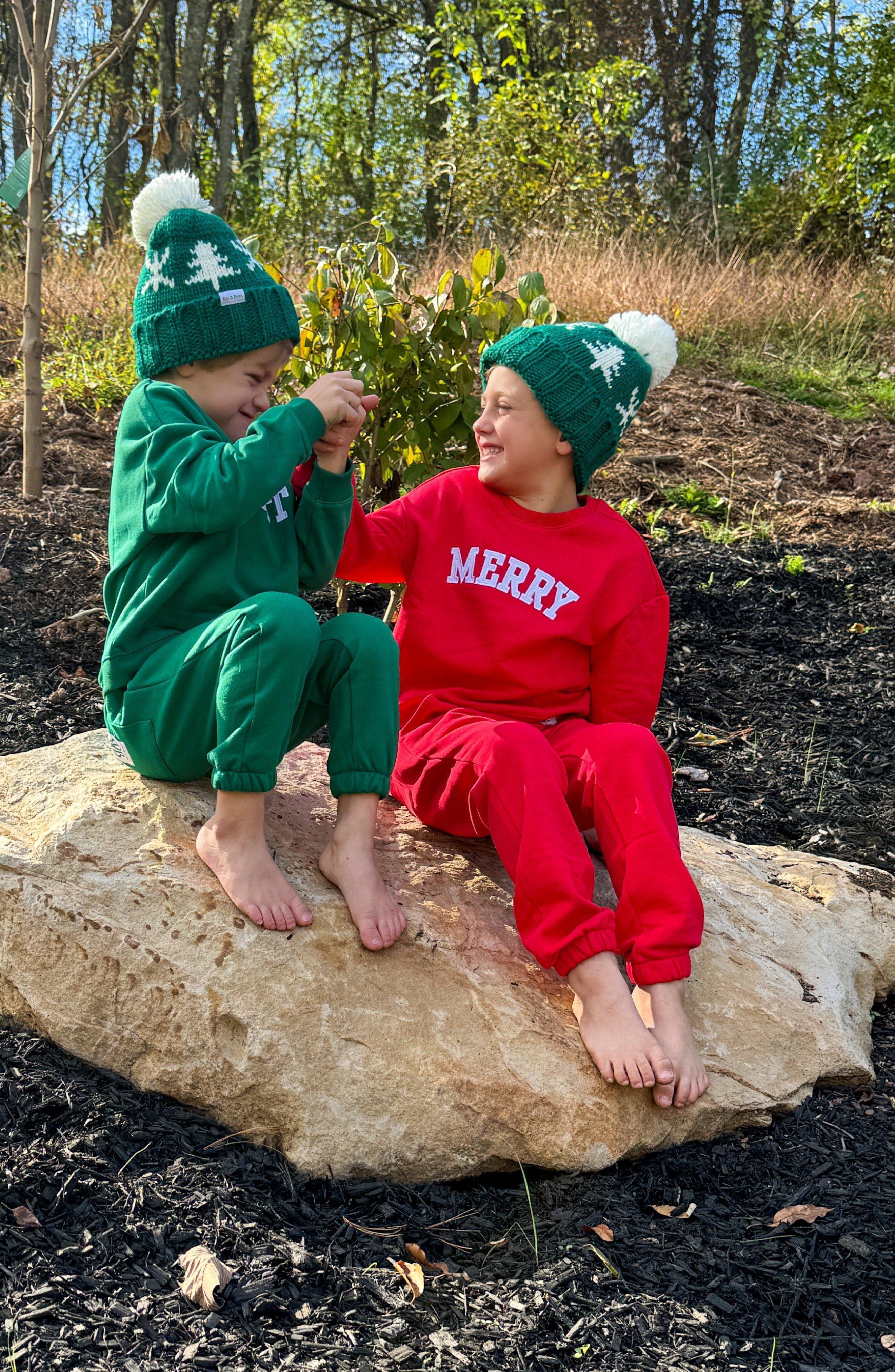 Adult Merry Crewneck Sweatshirt image number 4