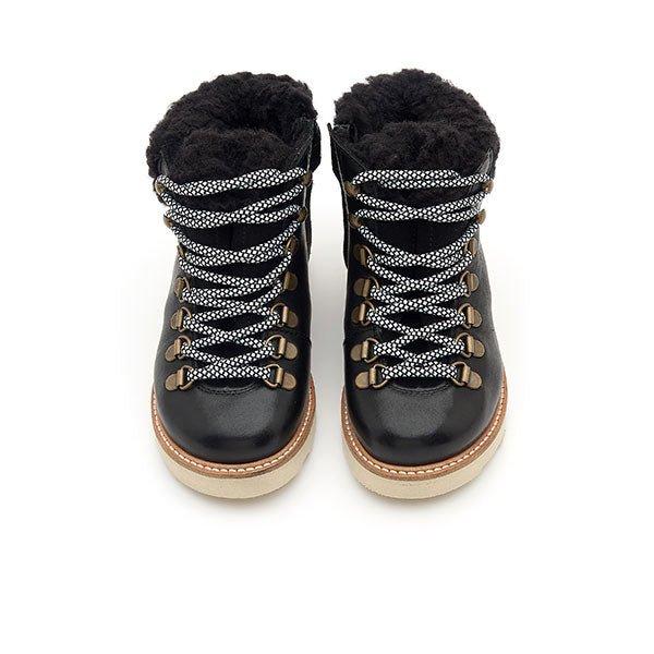 Eddie Wool Ankle-High Hiking Kids Boot - Black image number 2