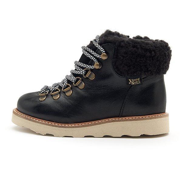 Eddie Wool Ankle-High Hiking Kids Boot - Black image number 1